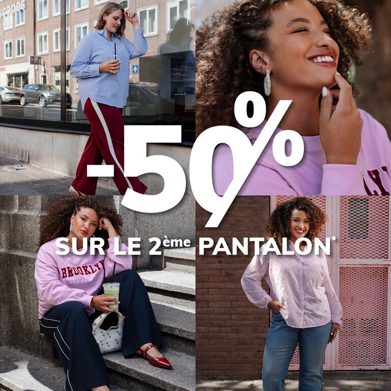-50% sur le 2éme pantalon