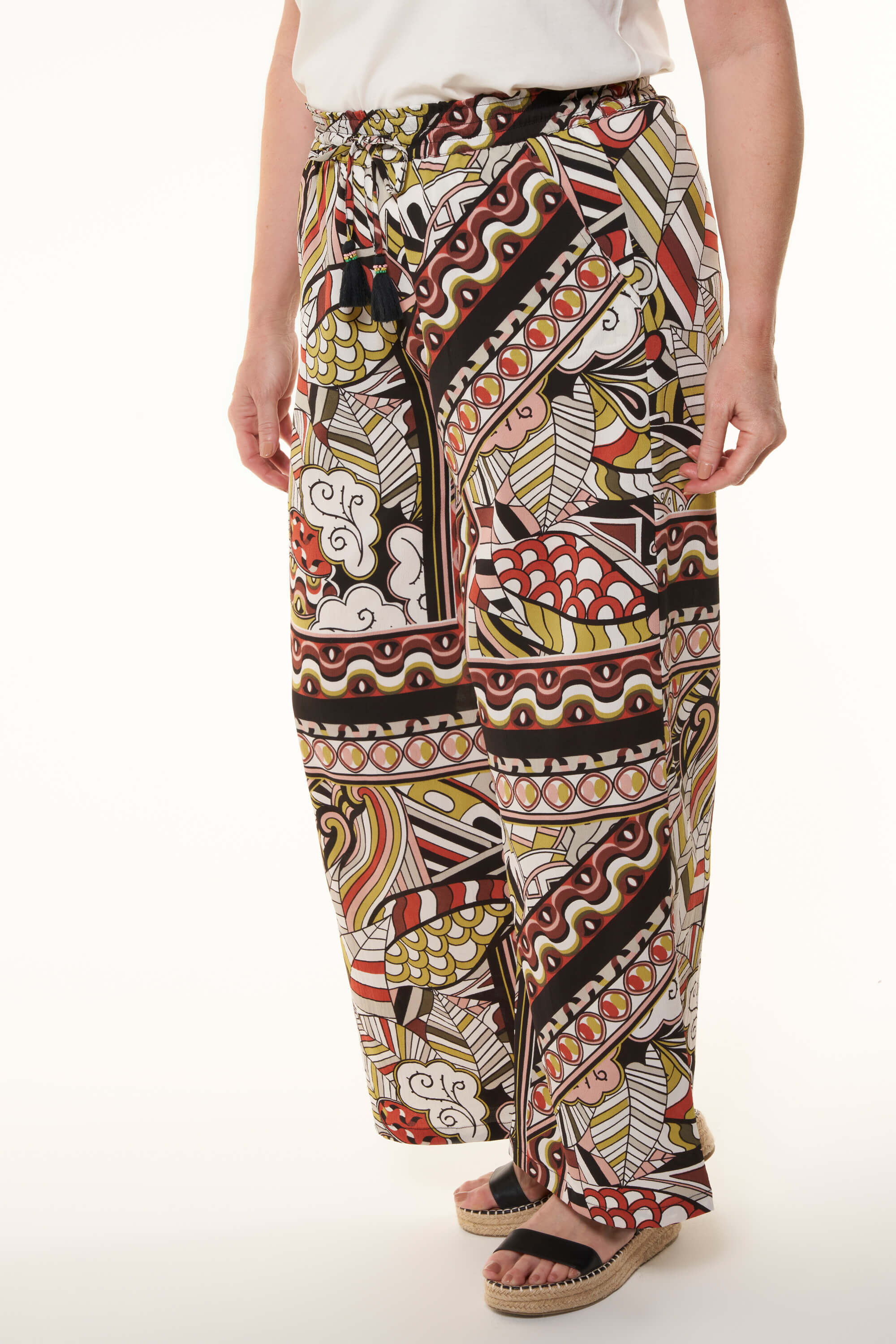 Pantalon large &agrave; imprim&eacute; image number 5