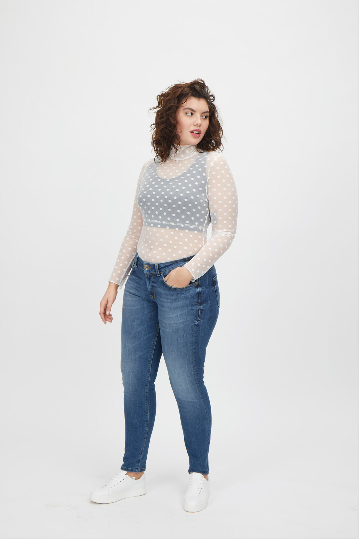 some,... jeans skinny coupe A d&eacute;lav&eacute; image number 5