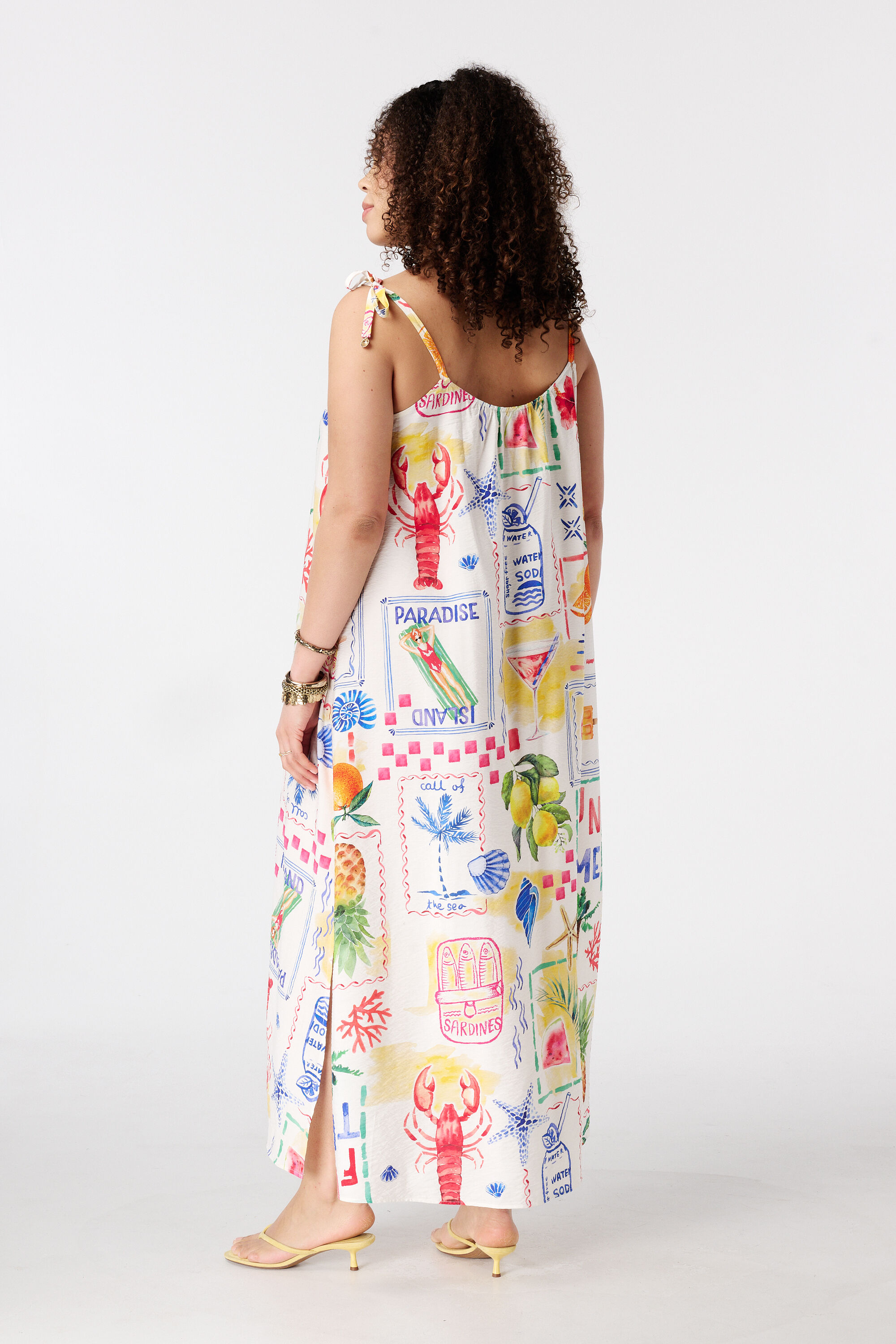 Robe longue &agrave; fines bretelles image number 3