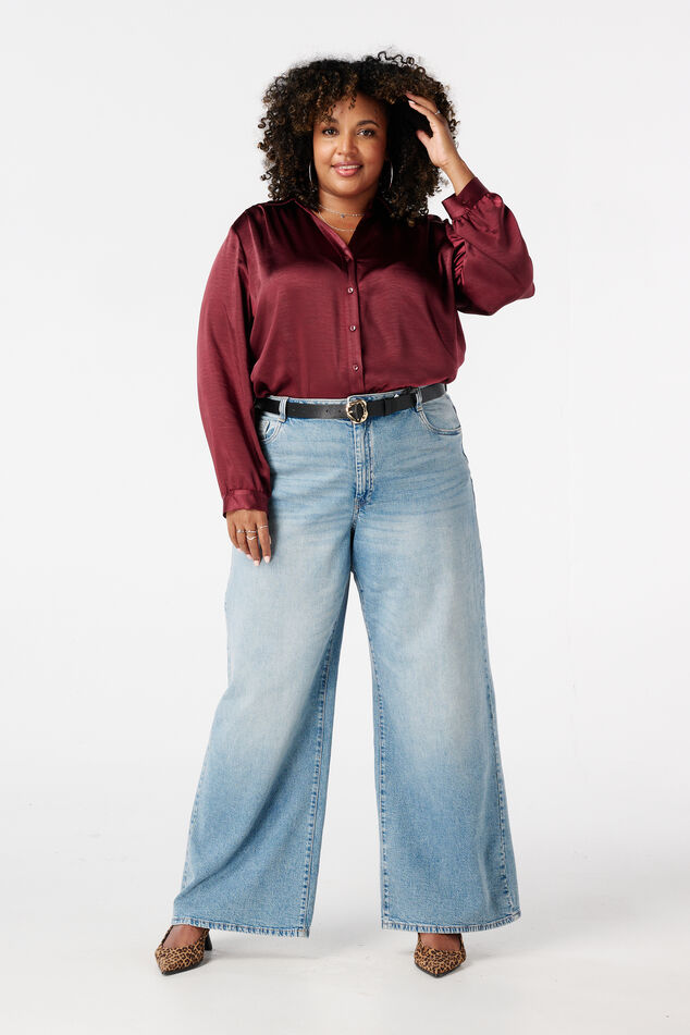 Blouse aspect satiné image number 5