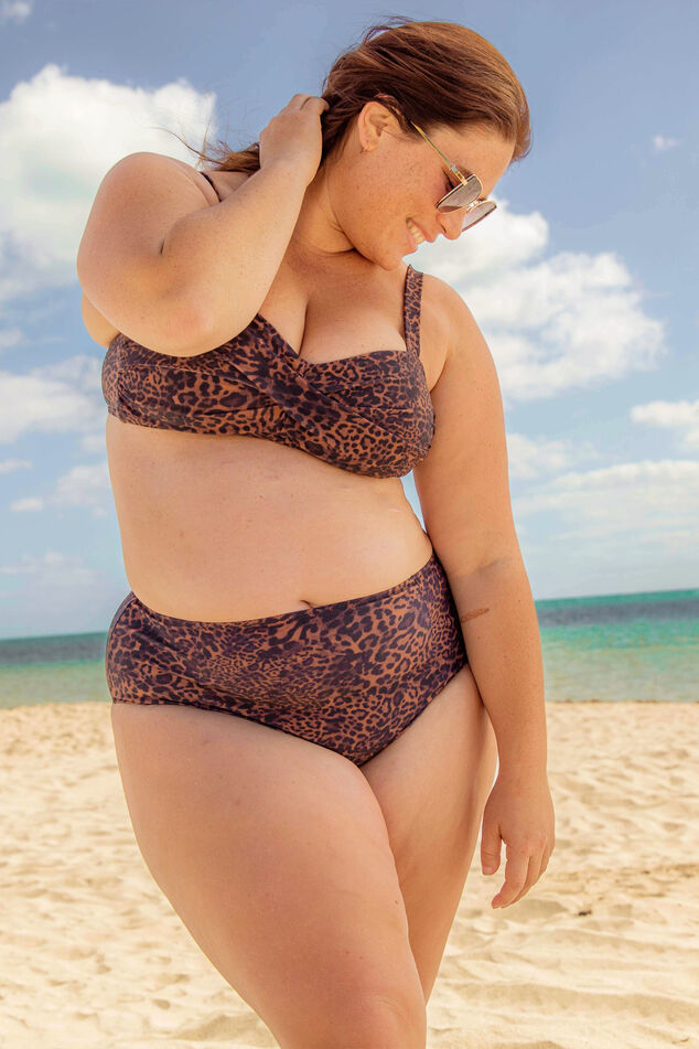 Haut de bikini imprimé panthère image number 0