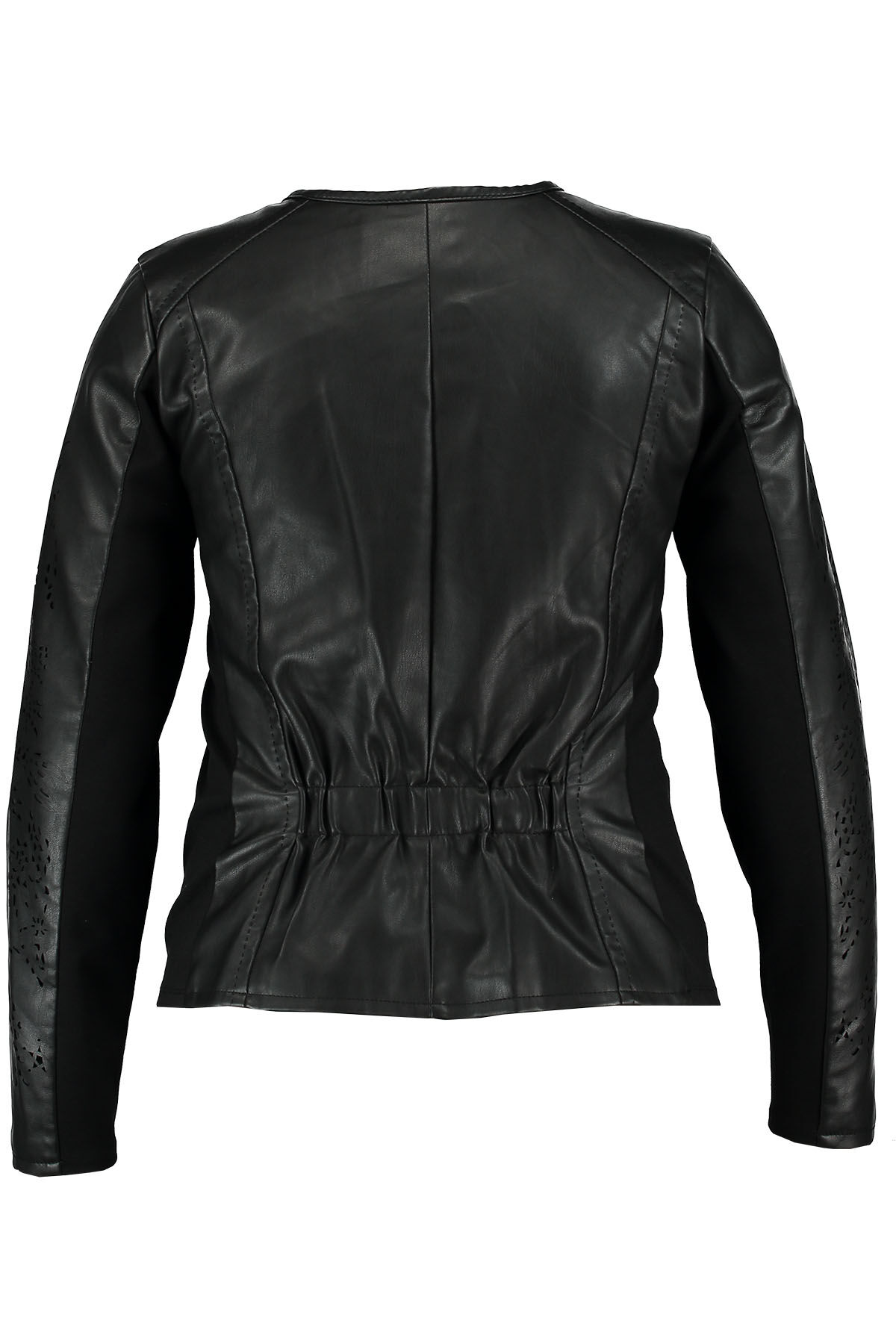 Veste en cuir PU &agrave; boutons-pression  image number 3