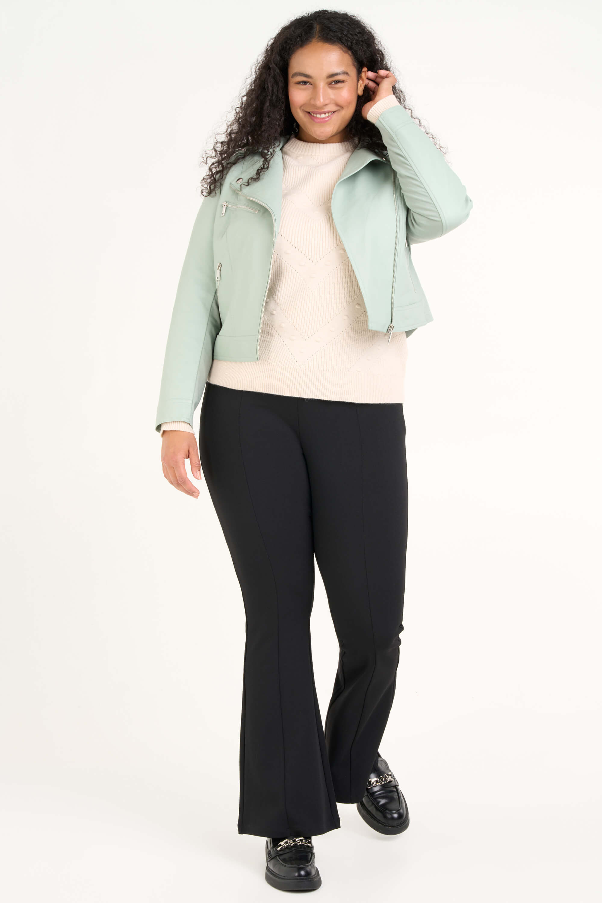 Veste style motard en similicuir image number 5