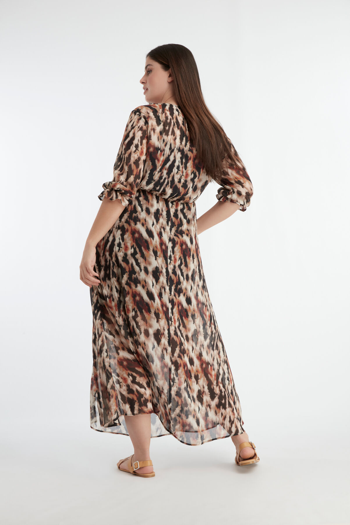 Robe portefeuille boutonn&eacute;e image number 4