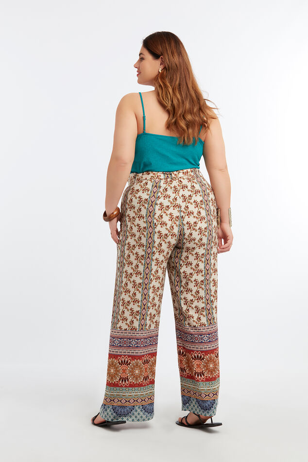 Pantalons larges avec imprimé image number 6
