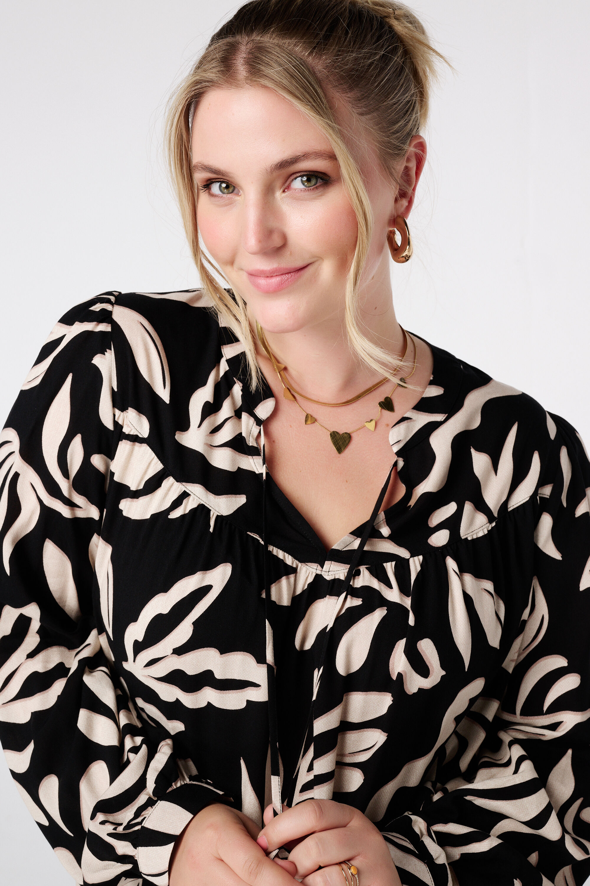 Blouse imprim&eacute;e avec bobines image number 4