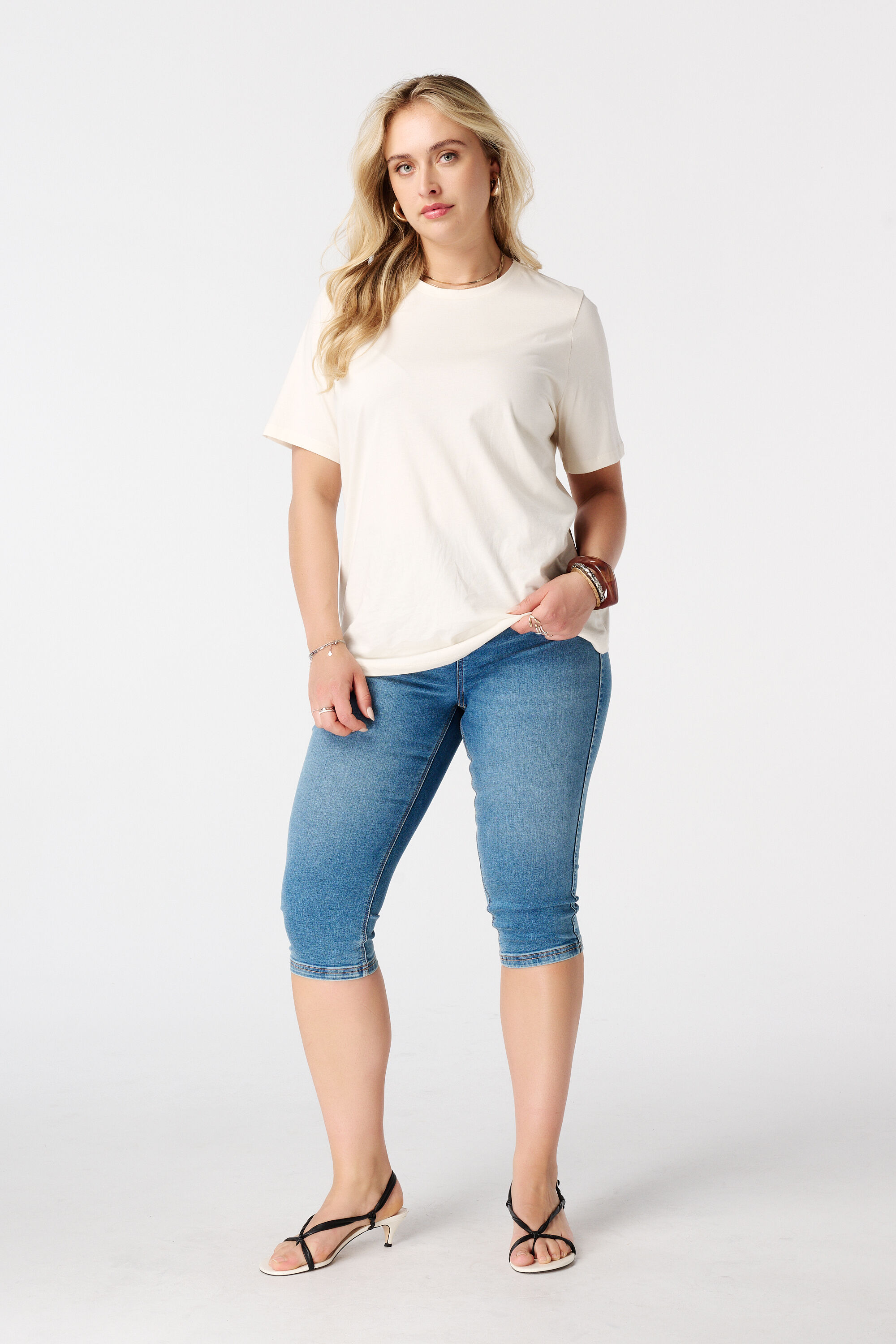 Tregging capri aspect denim