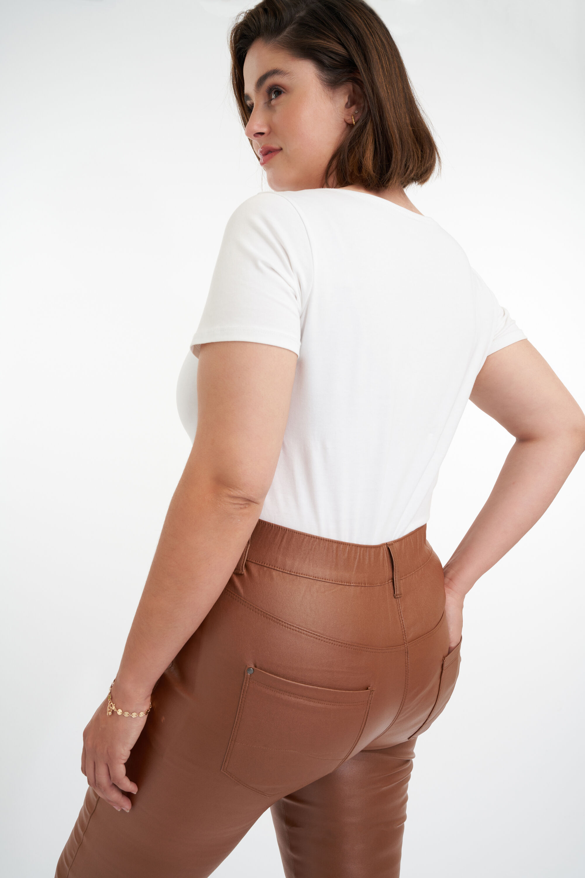 Tregging slim fit 32 inch POPPY  image number 6