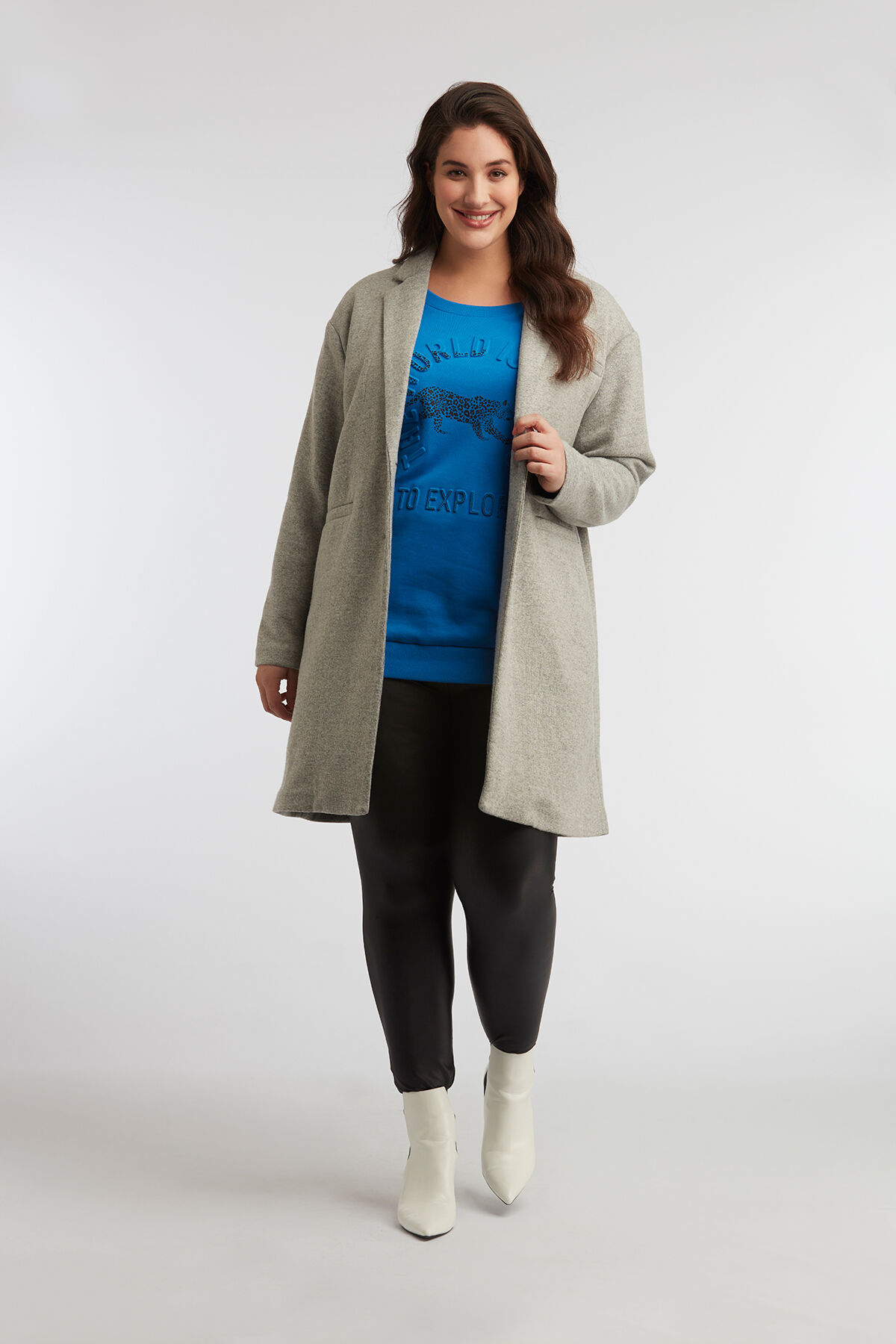 Veste oversize en jersey image number 3