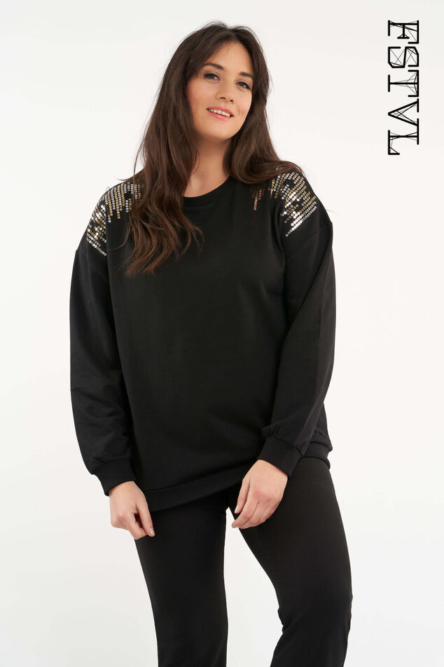 Pull avec des paillettes image number 0