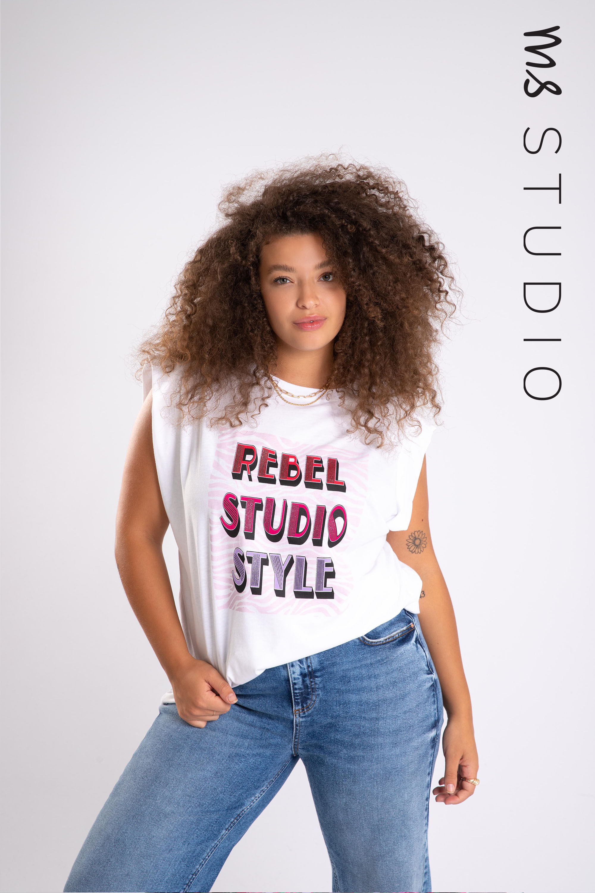 T-shirt sans manches avec illustration