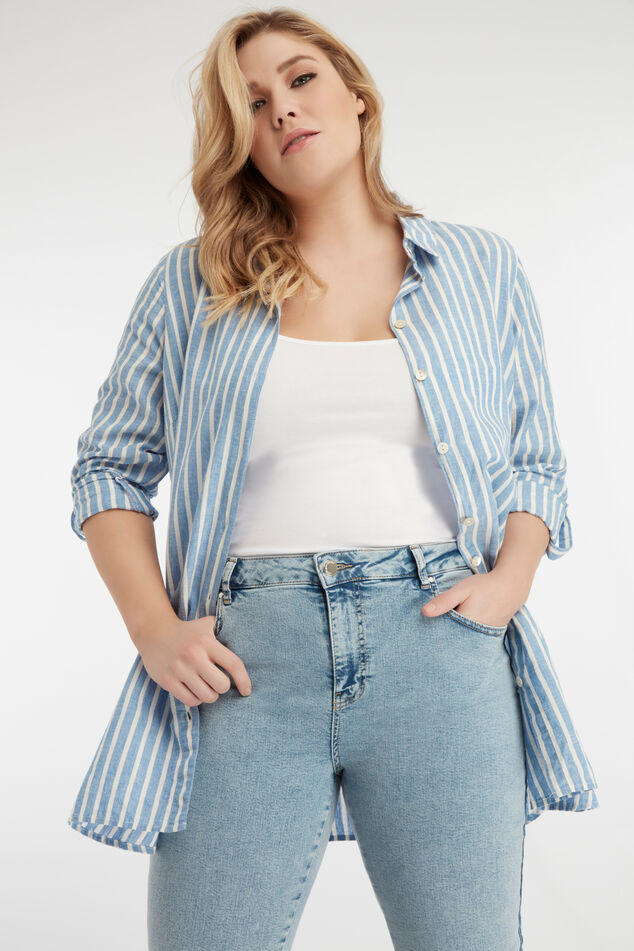 Chemisier long rayé image number 0