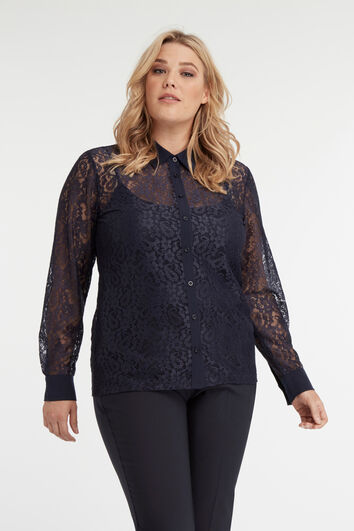 Haut &agrave; dentelle