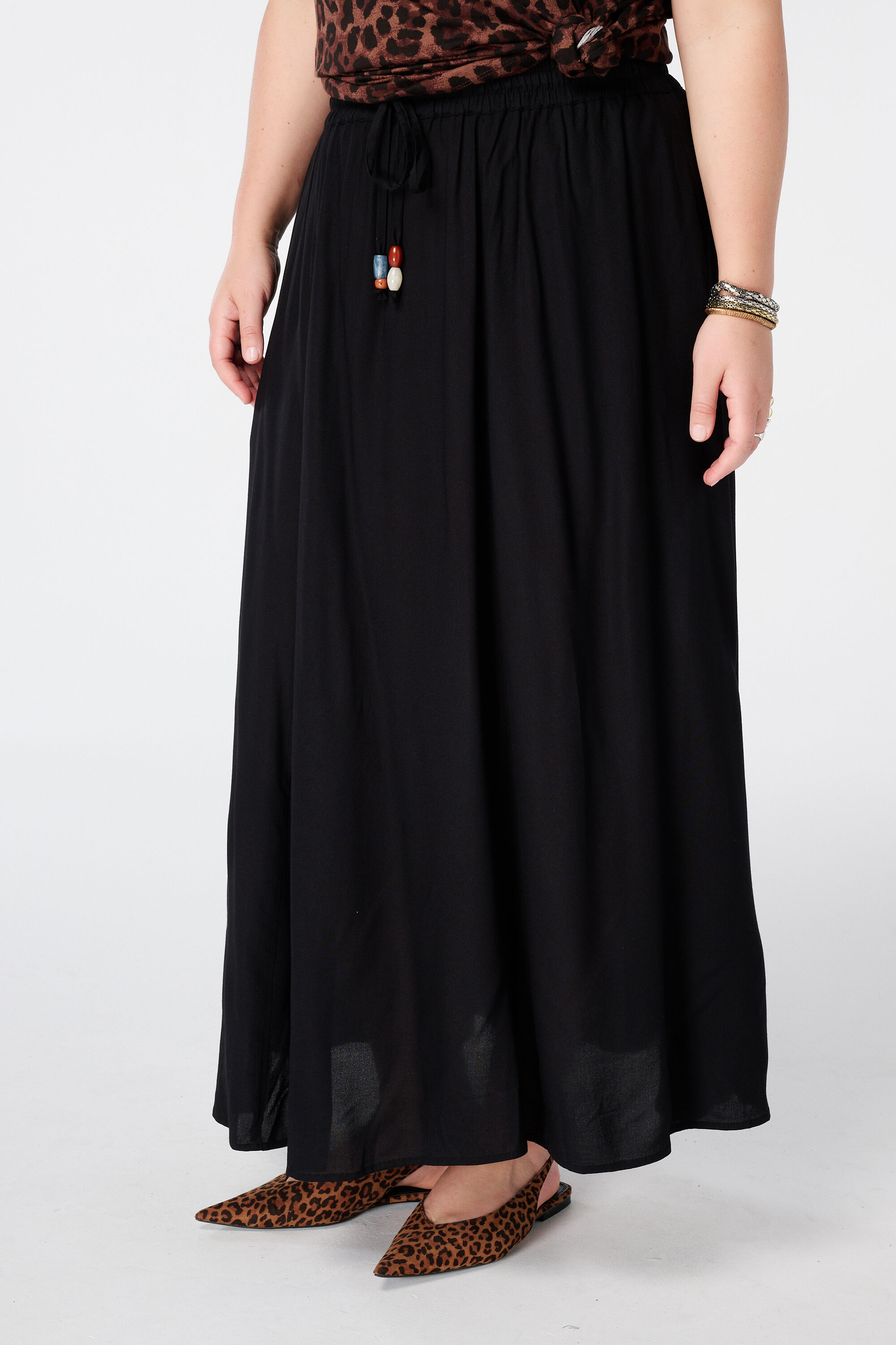 Jupe maxi avec taille &eacute;lastique image number 5