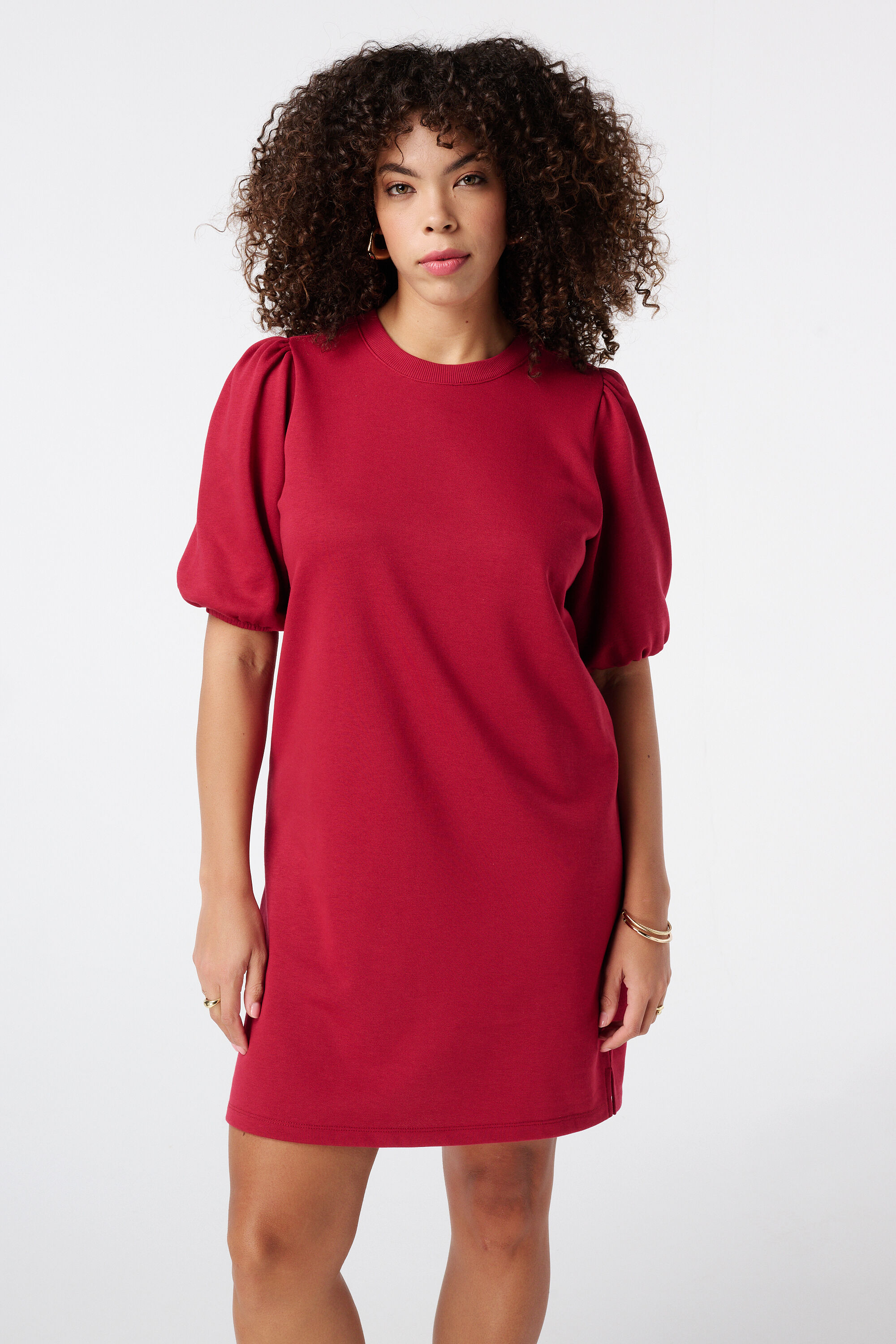 Robe &agrave; manches courtes bouffantes image number 5