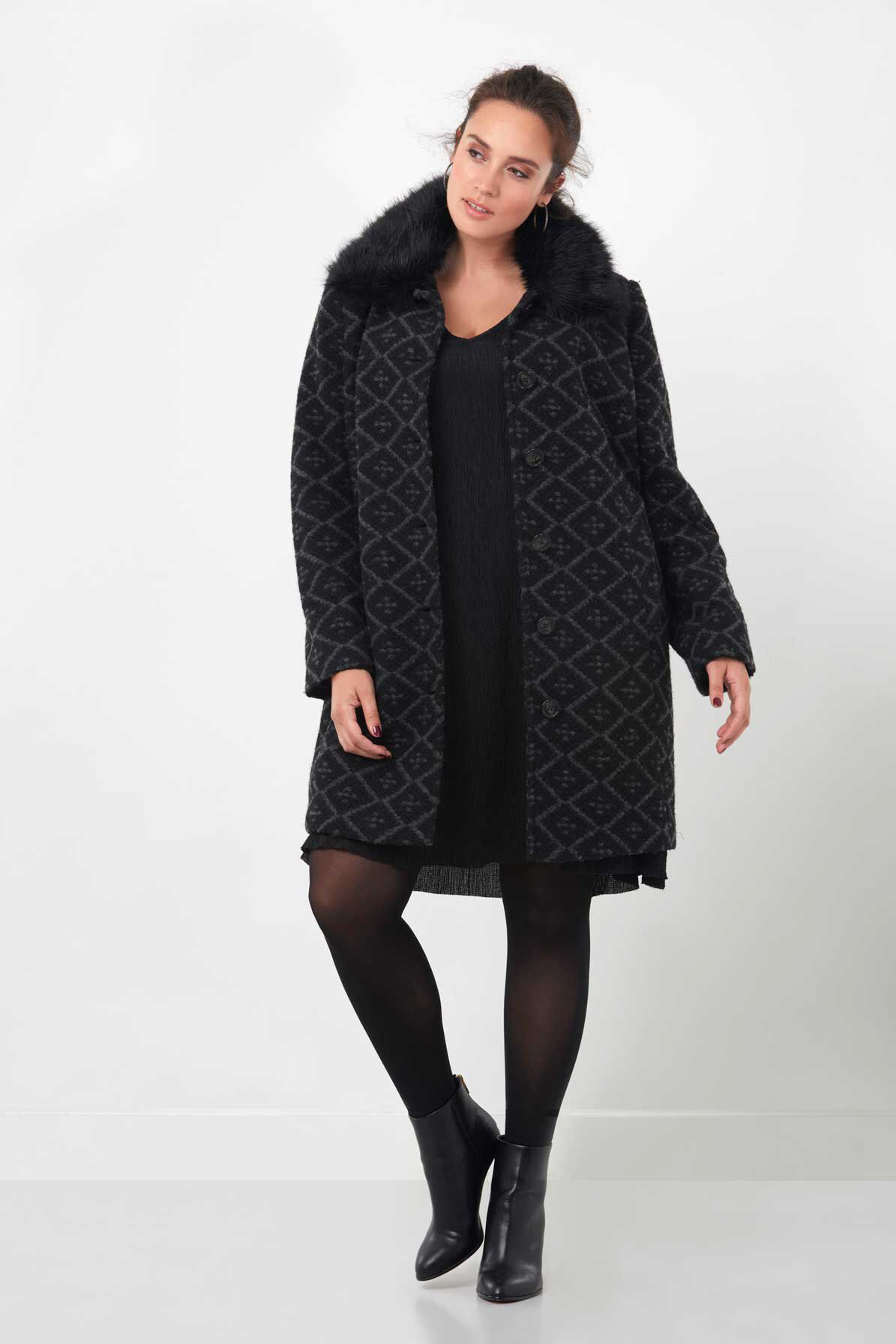 Manteau en jacquard image number 3