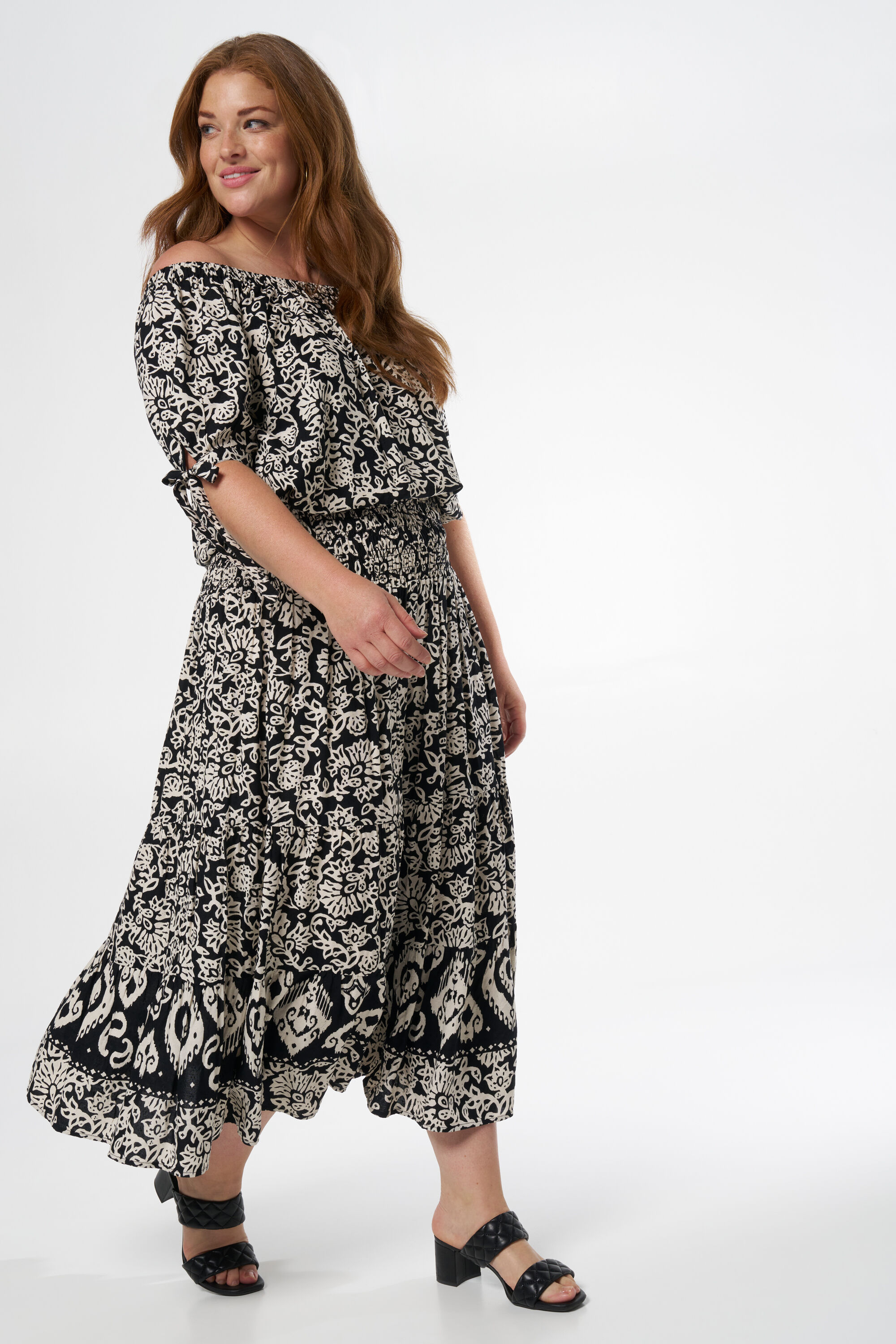 Jupe midi &agrave; imprim&eacute; image number 0