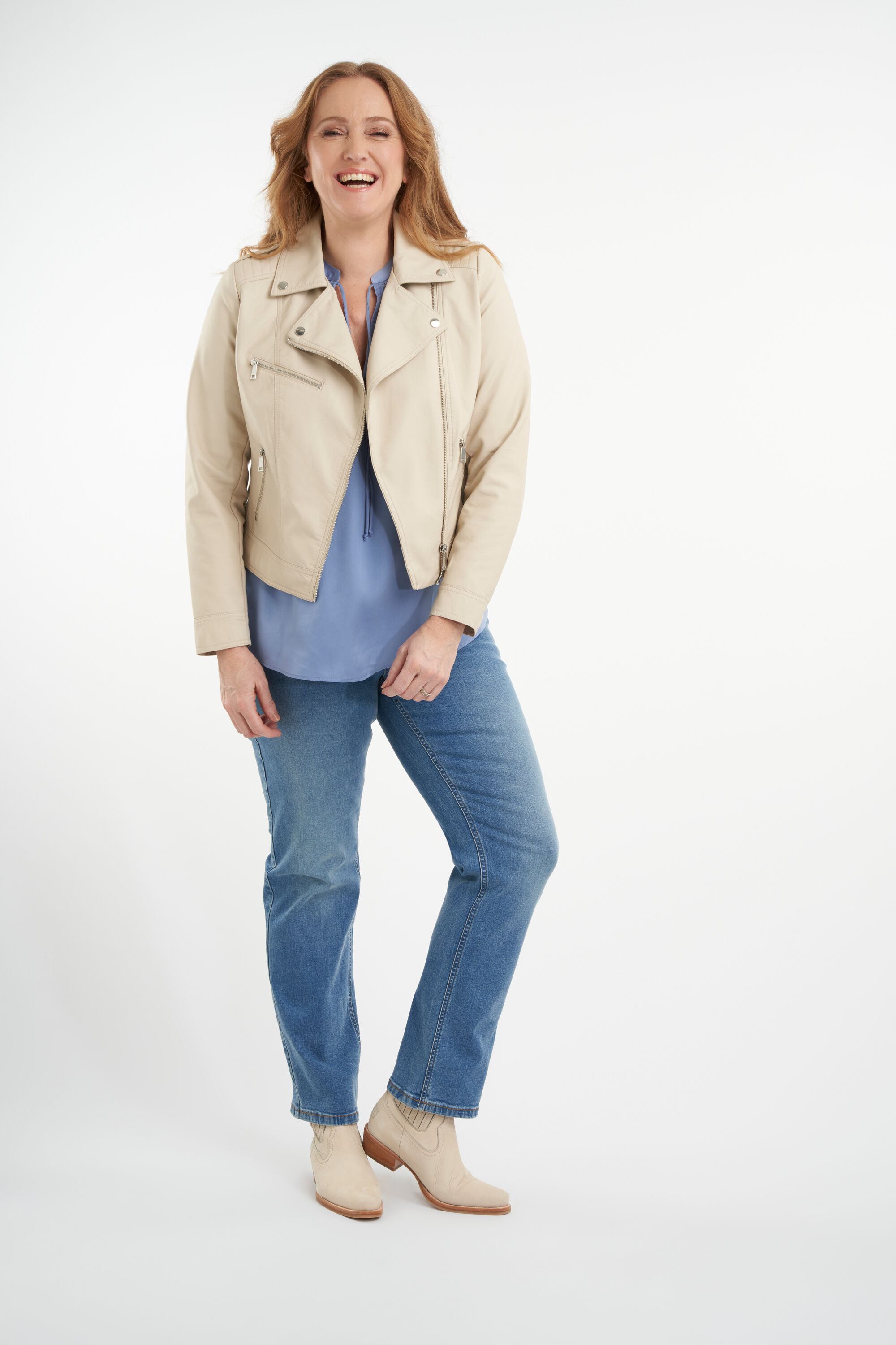 Veste style motard en similicuir image number 7