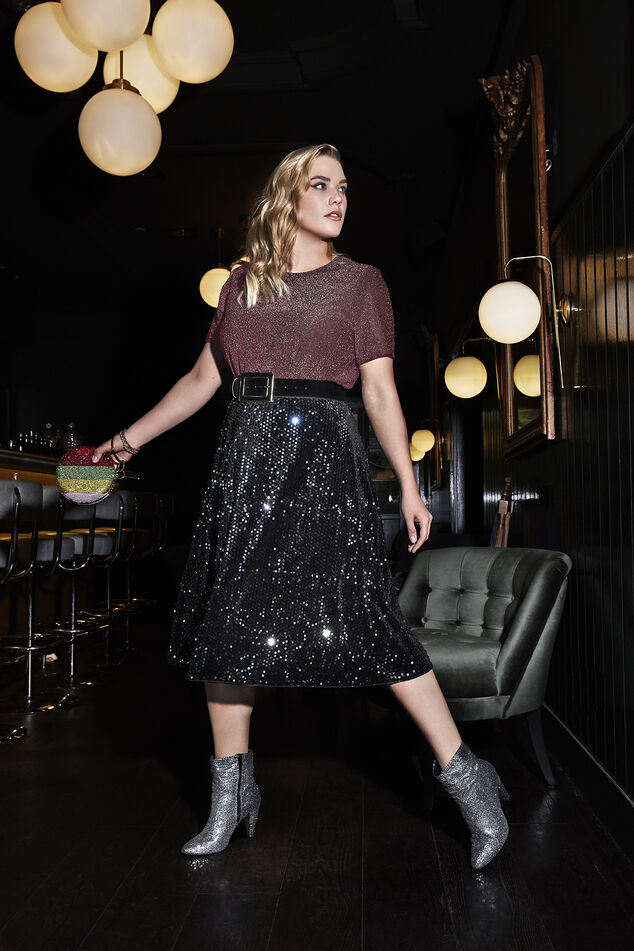 Jupe longue à paillettes image number 6