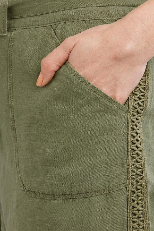 Shorts en lin mélangé image number 5