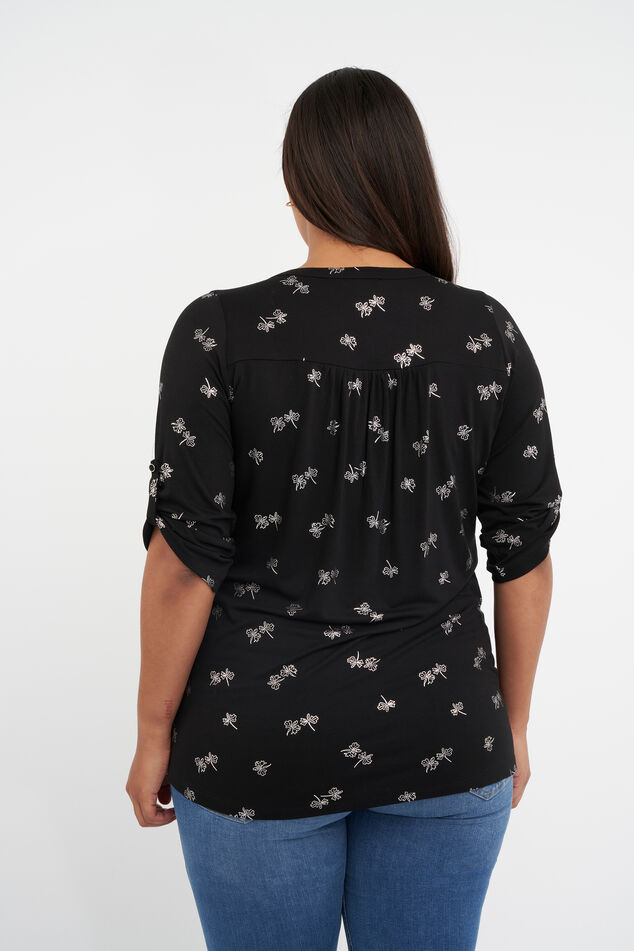 Haut à imprimé métallisé image number 3