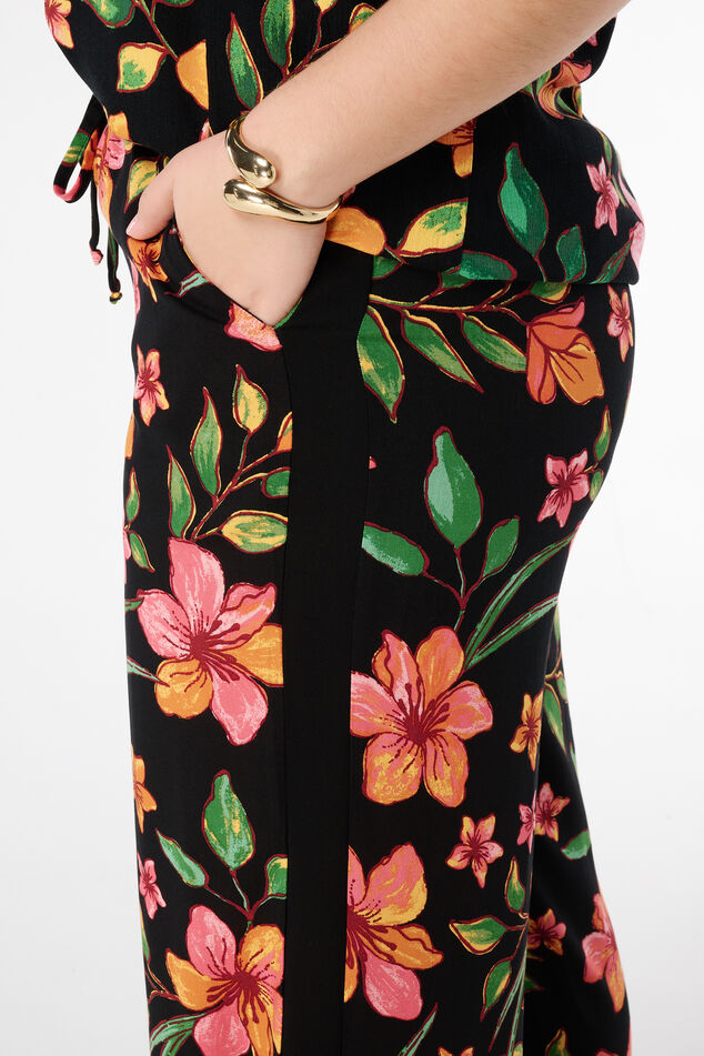 Pantalon à imprimé tropical image number 4