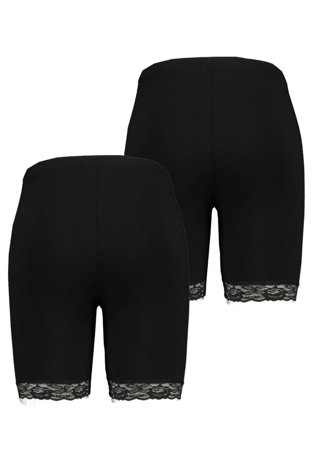 Lot de 2 leggings courts avec dentelle image number 2
