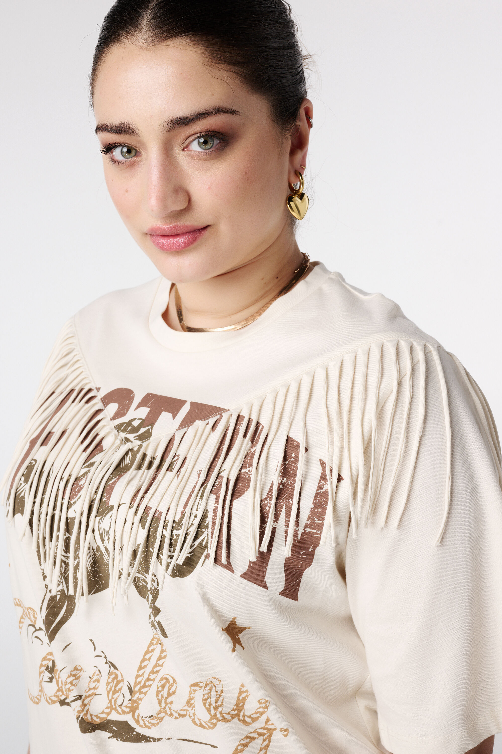 T-shirt western avec franges image number 4
