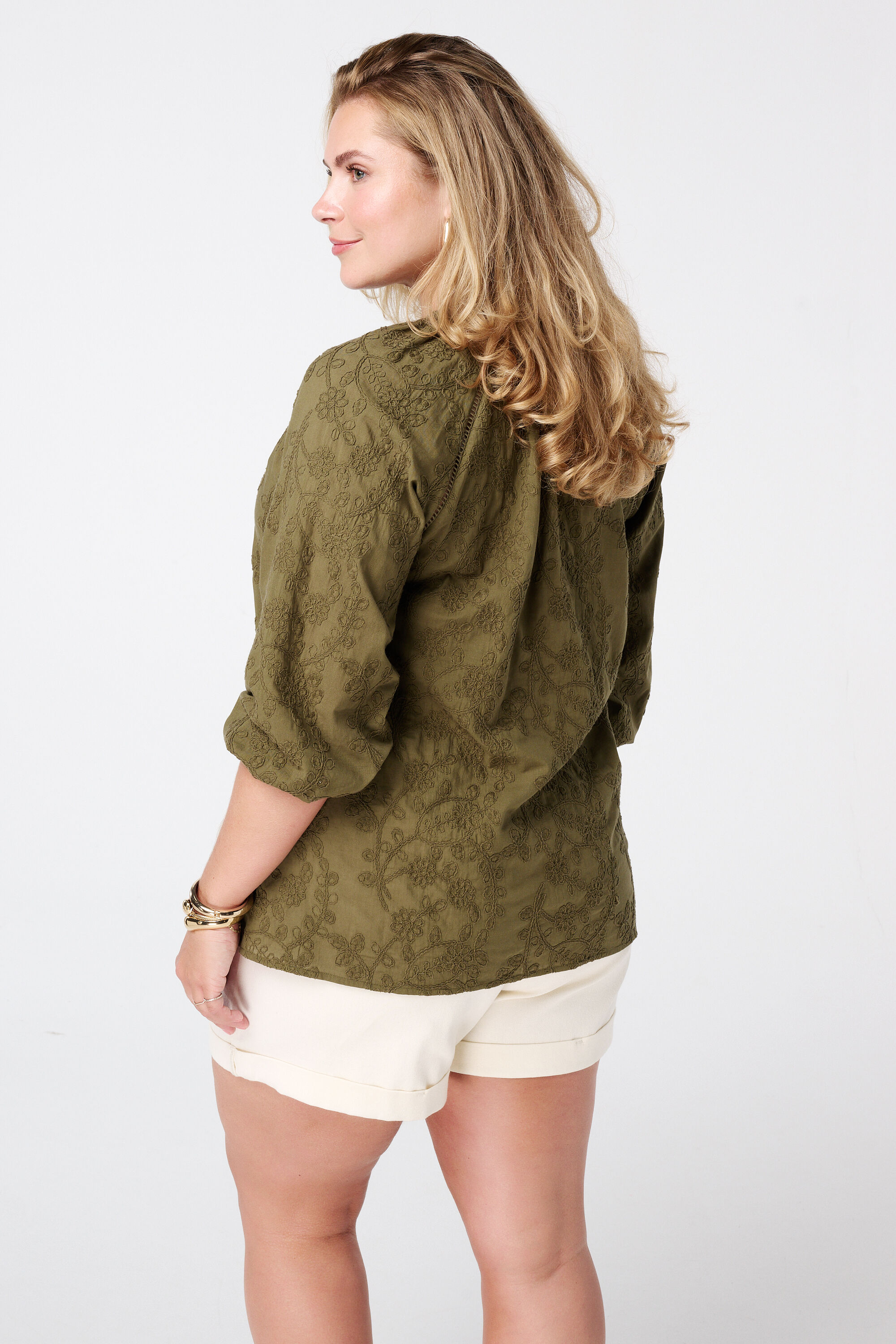 Chemisier avec broderie  image number 3