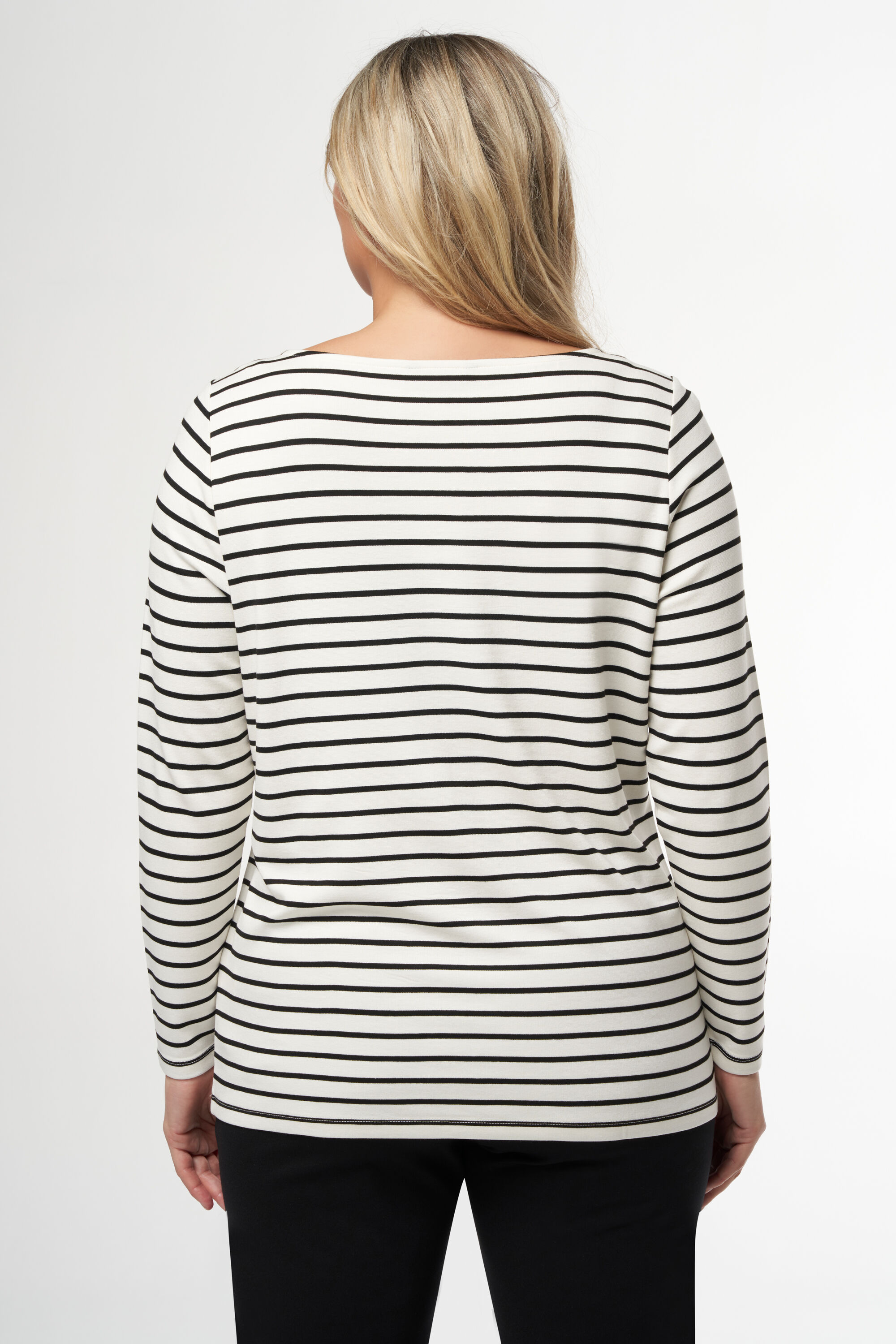 T-shirt ray&eacute; &agrave; manches longues image number 3