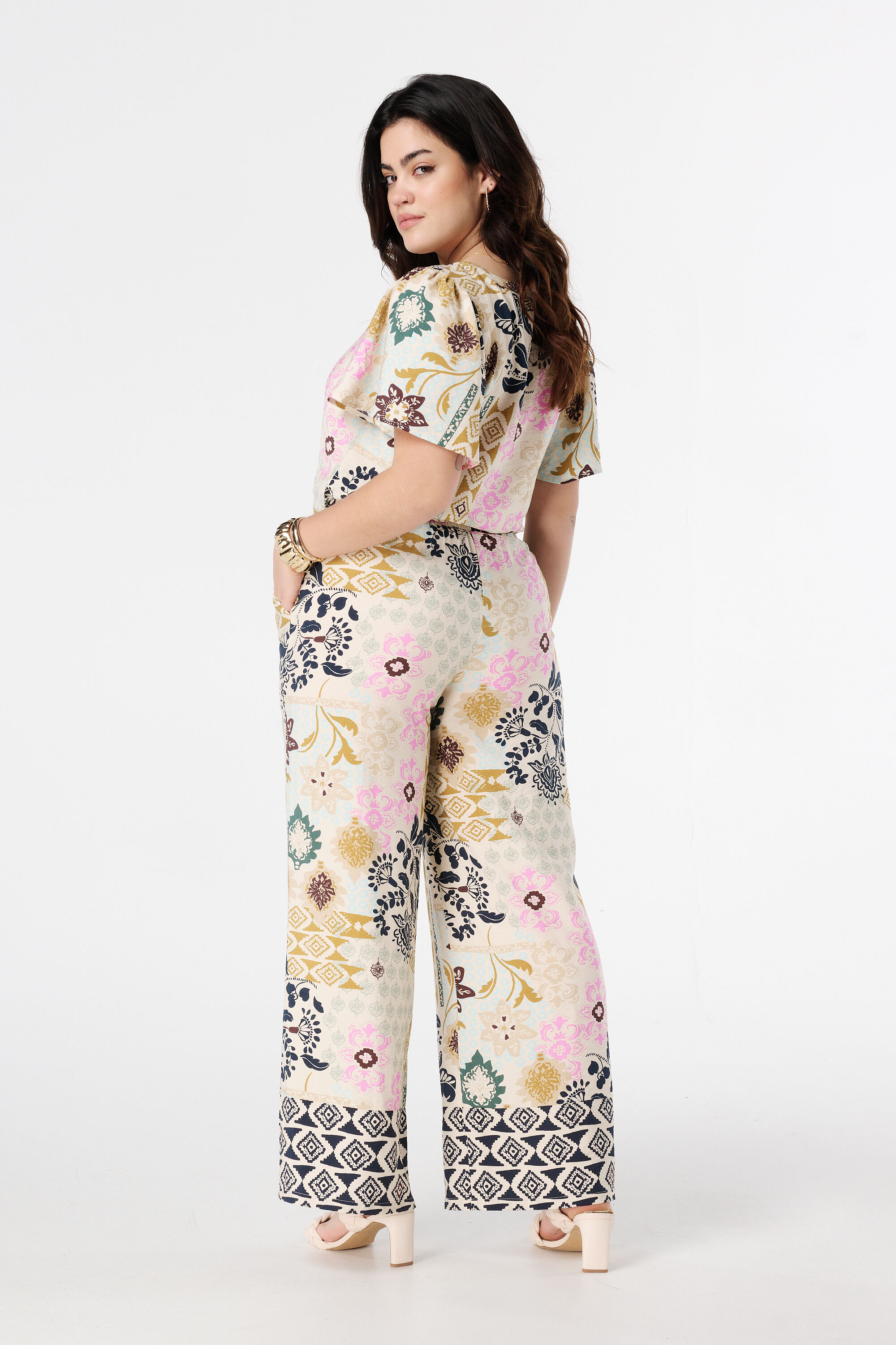 Pantalon &agrave; imprim&eacute; image number 3