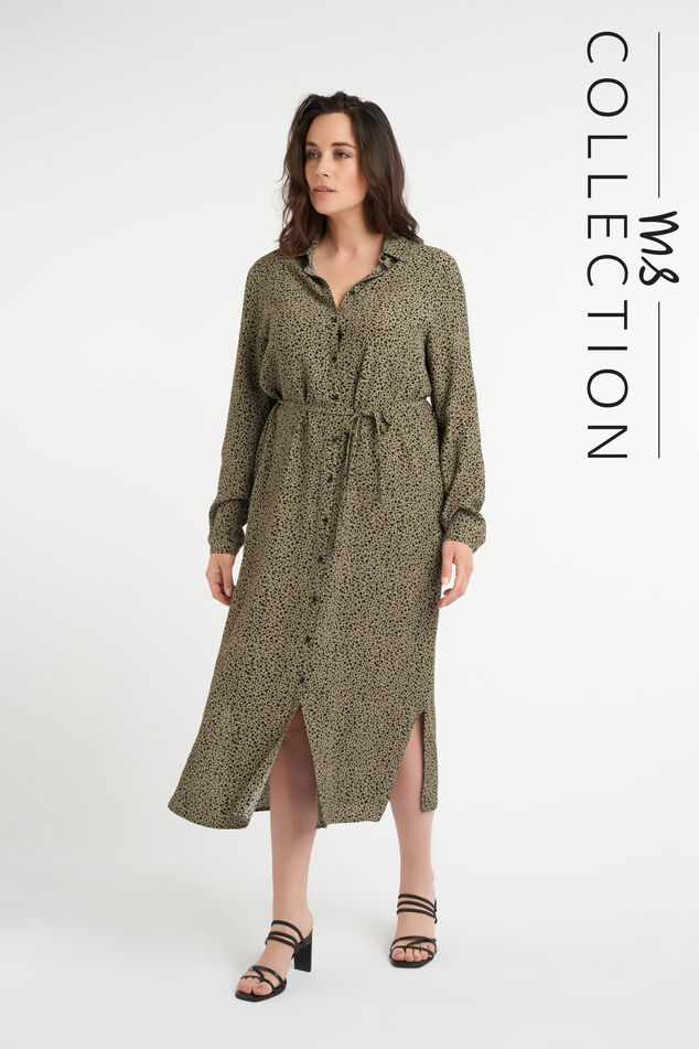 Robe longue avec ceinture à nouer image number 0