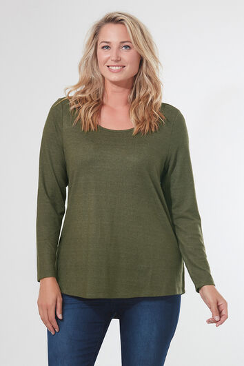 T-shirt ultra doux avec un dos plus long 