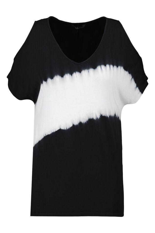 T-shirt avec imprimé à effet tie-dye image number 1