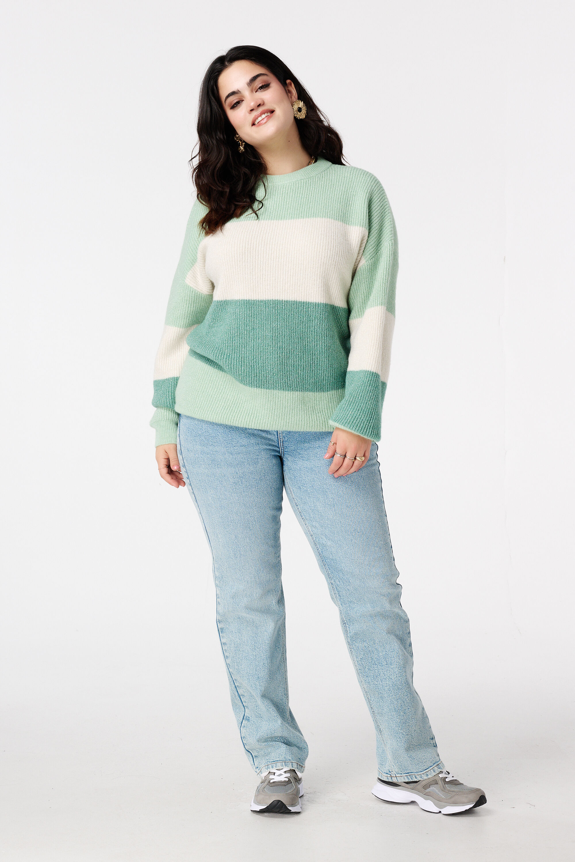 Pull en maille avec manches ballon image number 5