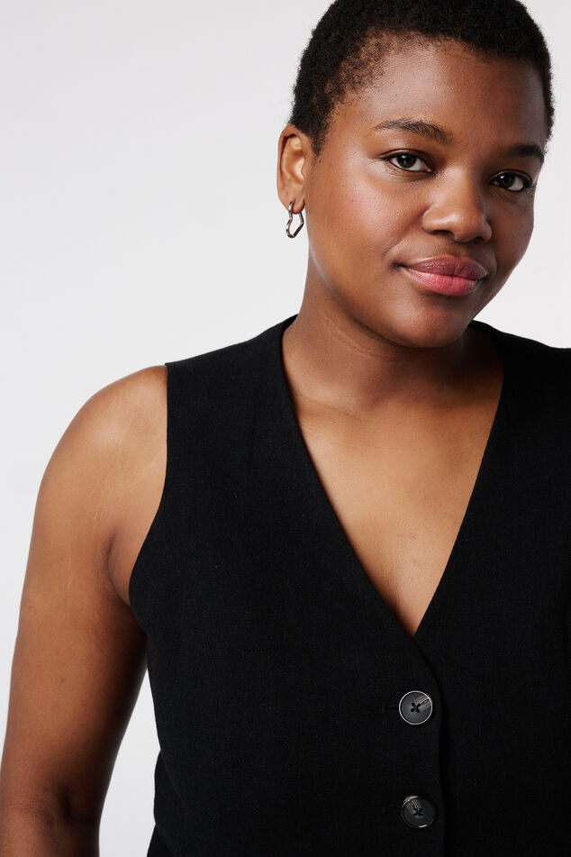 Gilet de costume en lin image number 4