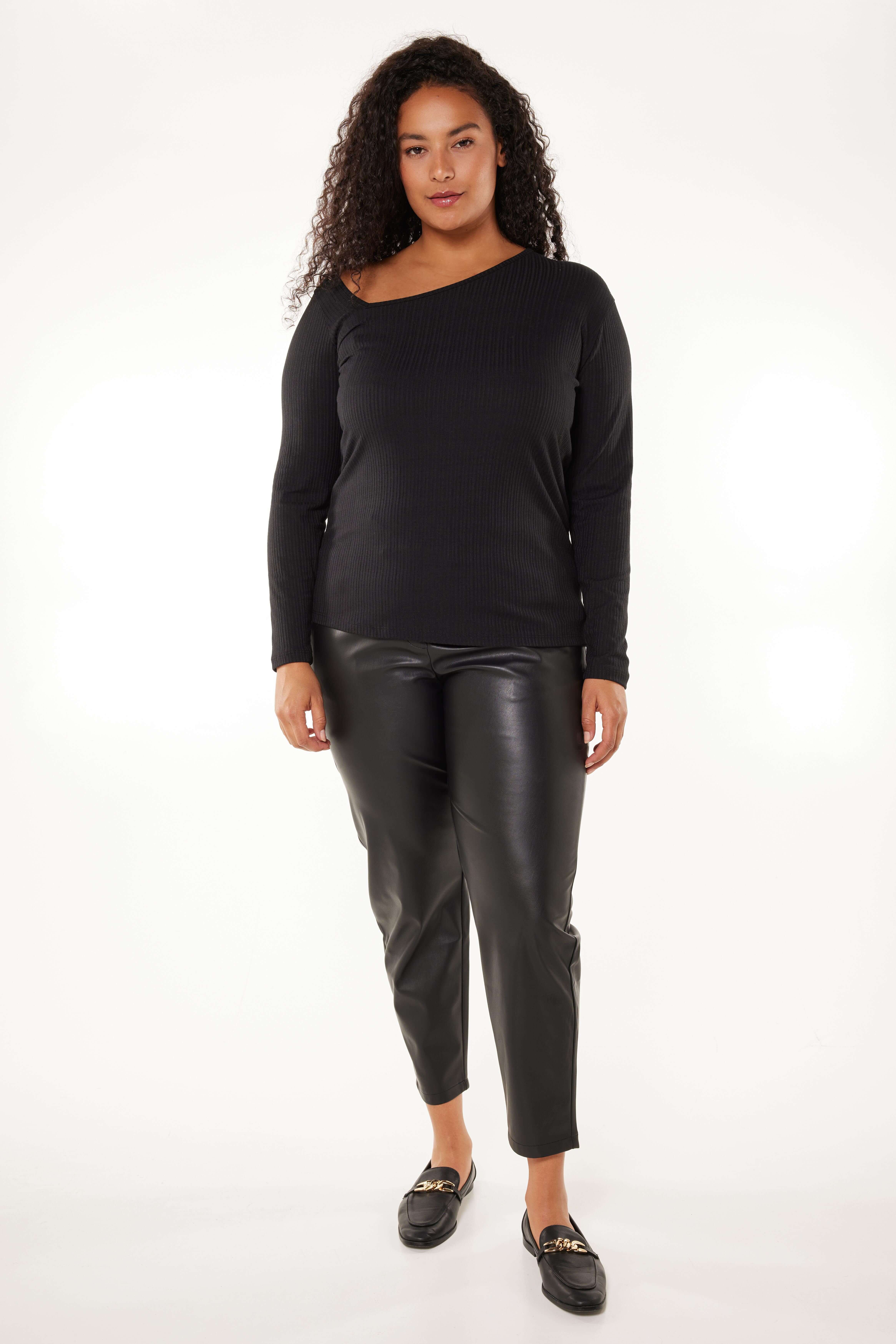 Haut c&ocirc;tel&eacute; asym&eacute;trique image number 5