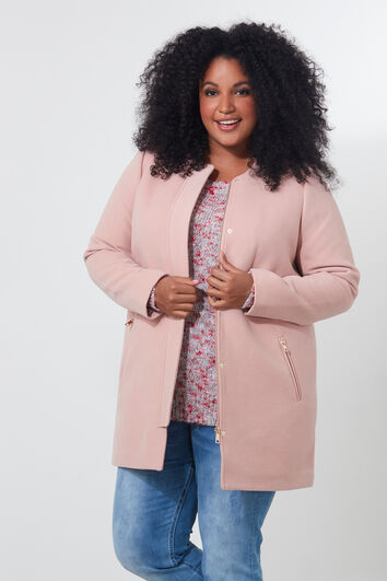 Veste de ville rose p&acirc;le