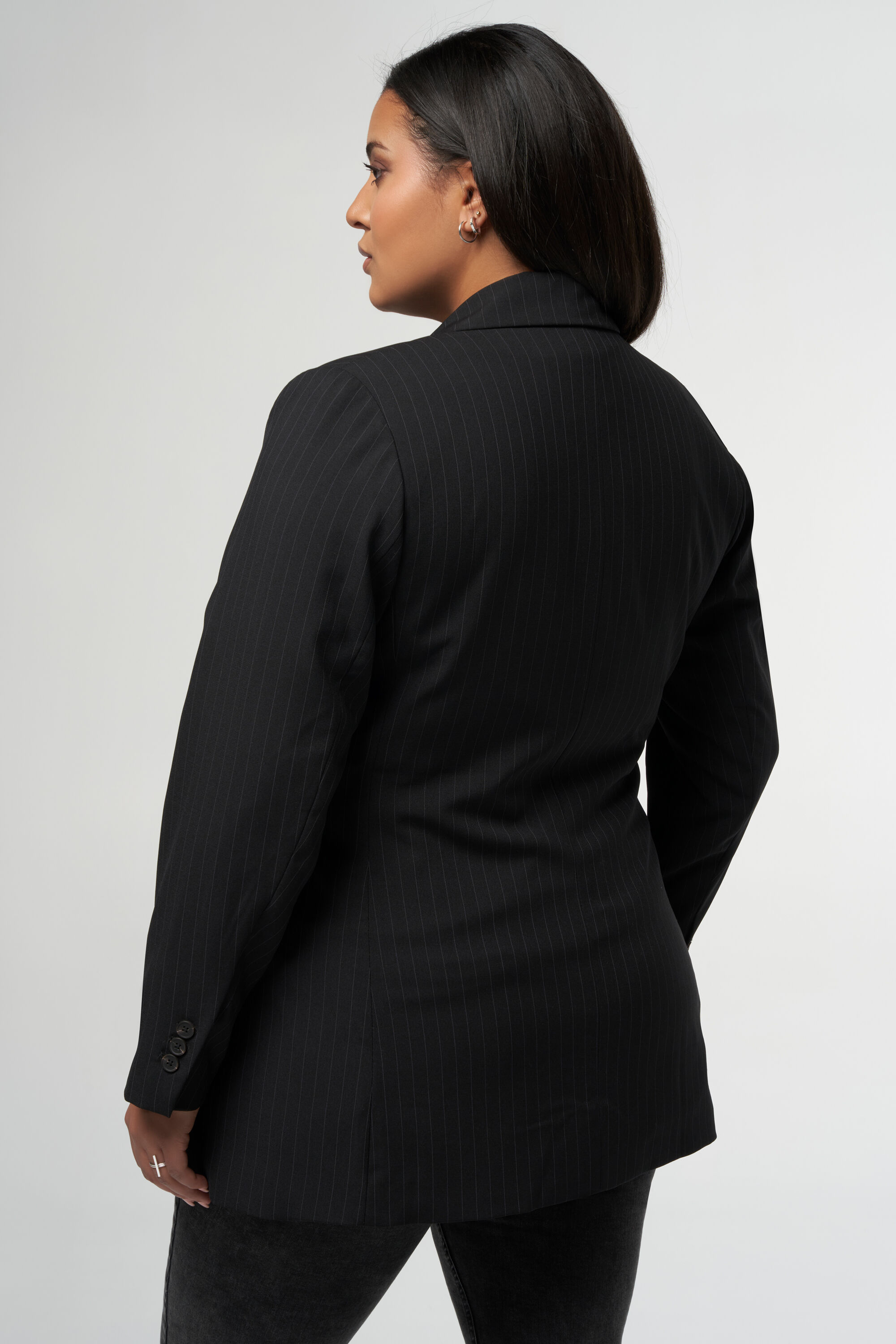 Blazer &agrave; rayures craie image number 4