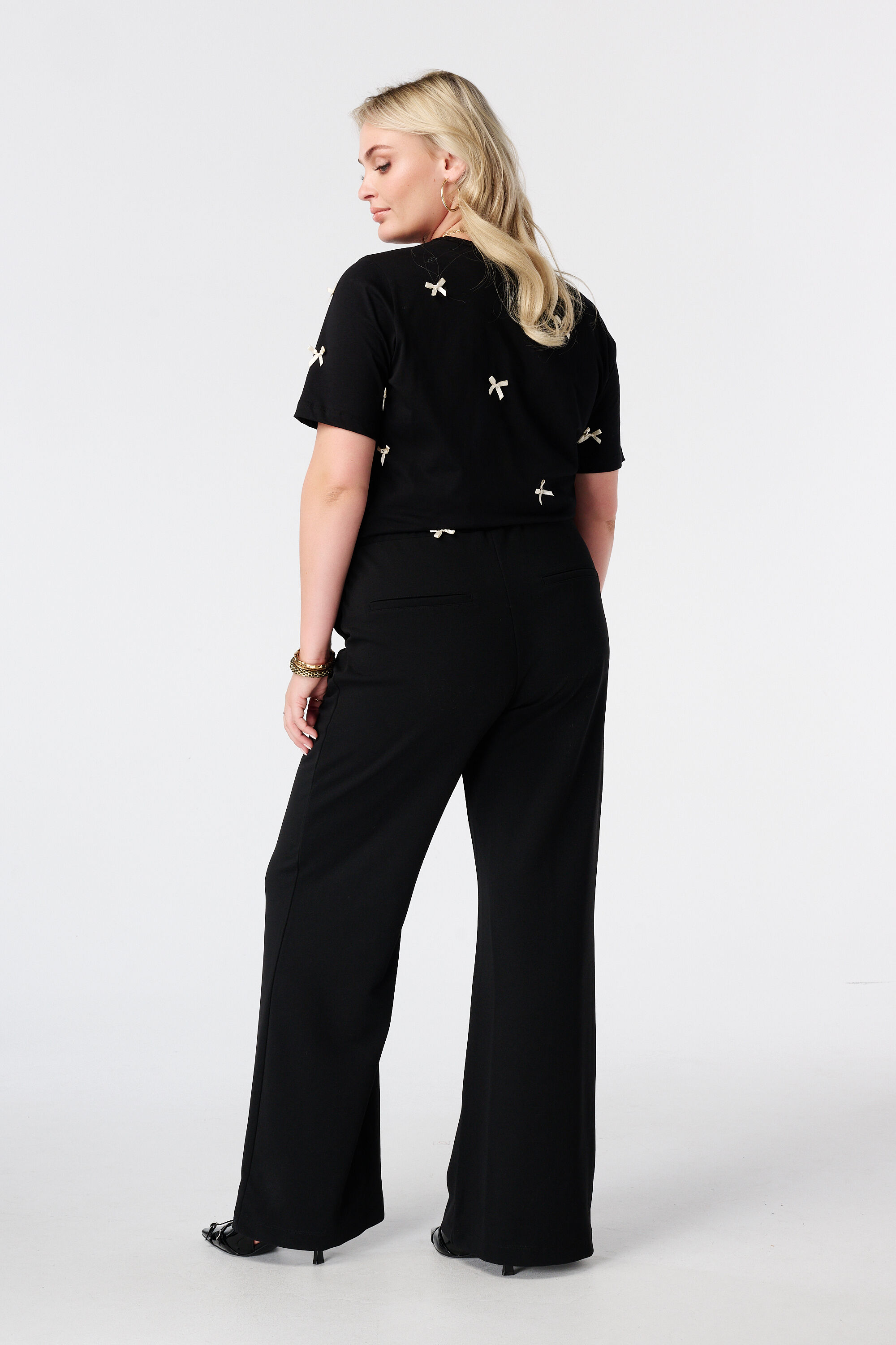 Pantalon droit &agrave; taille &eacute;lastique image number 1