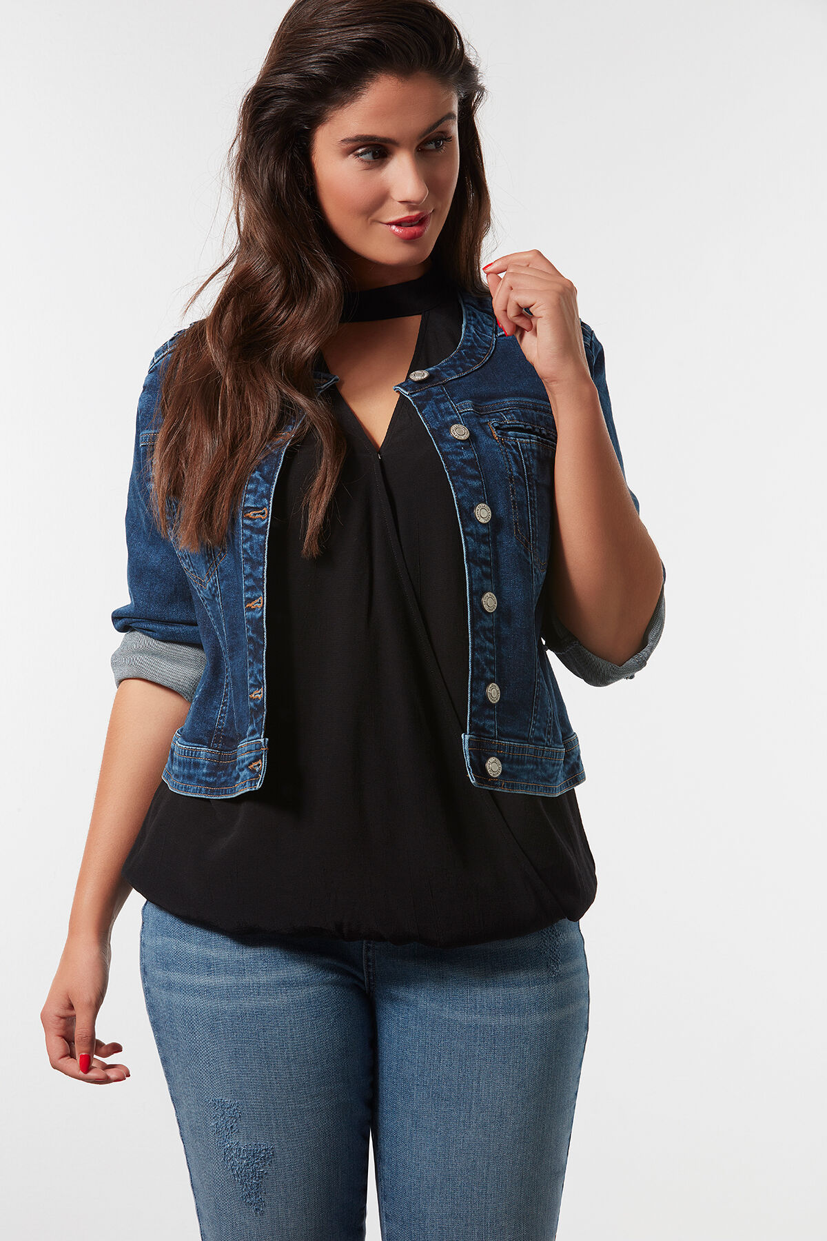 Chemisier avec col choker image number 4