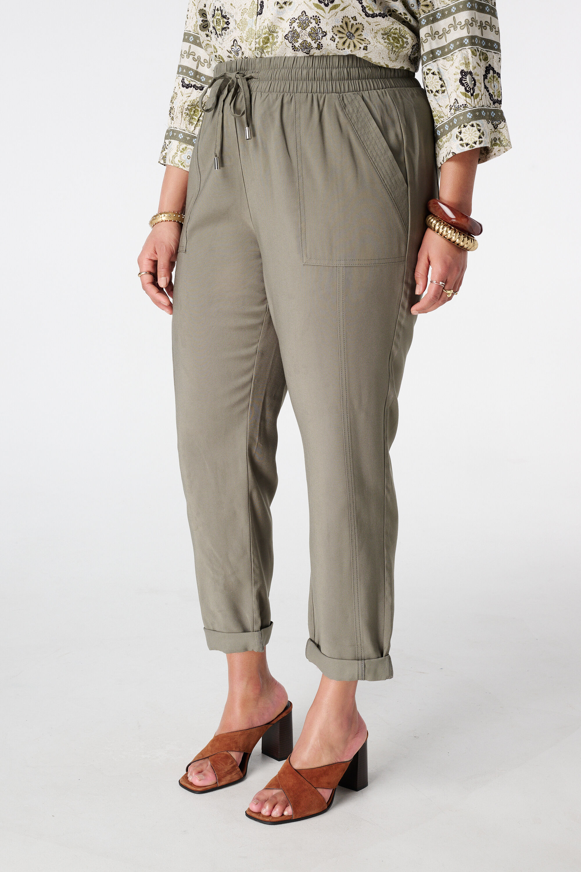 Pantalon &agrave; taille &eacute;lastique image number 5