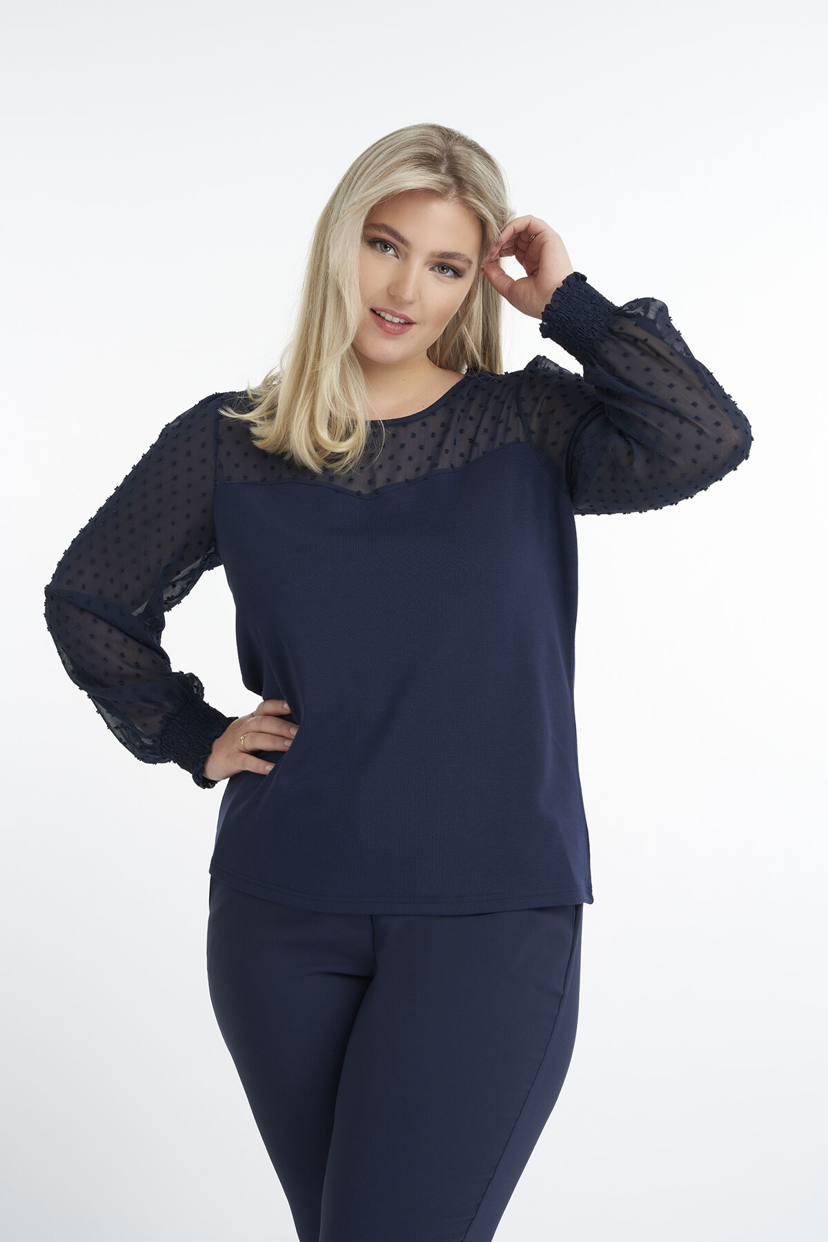 Haut &agrave; manches transparentes  image number 4