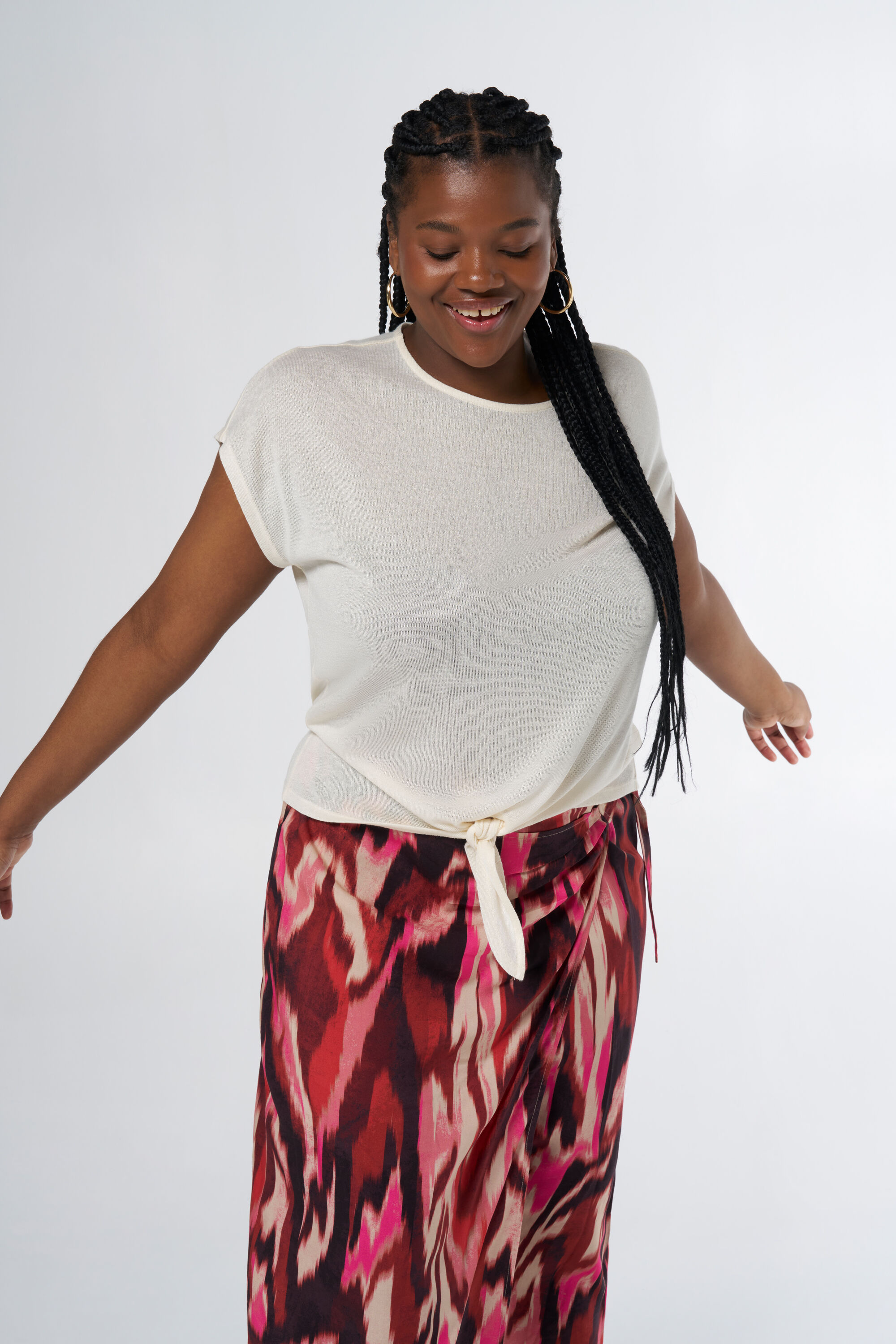 Femmes Haut avec n ud MS Mode