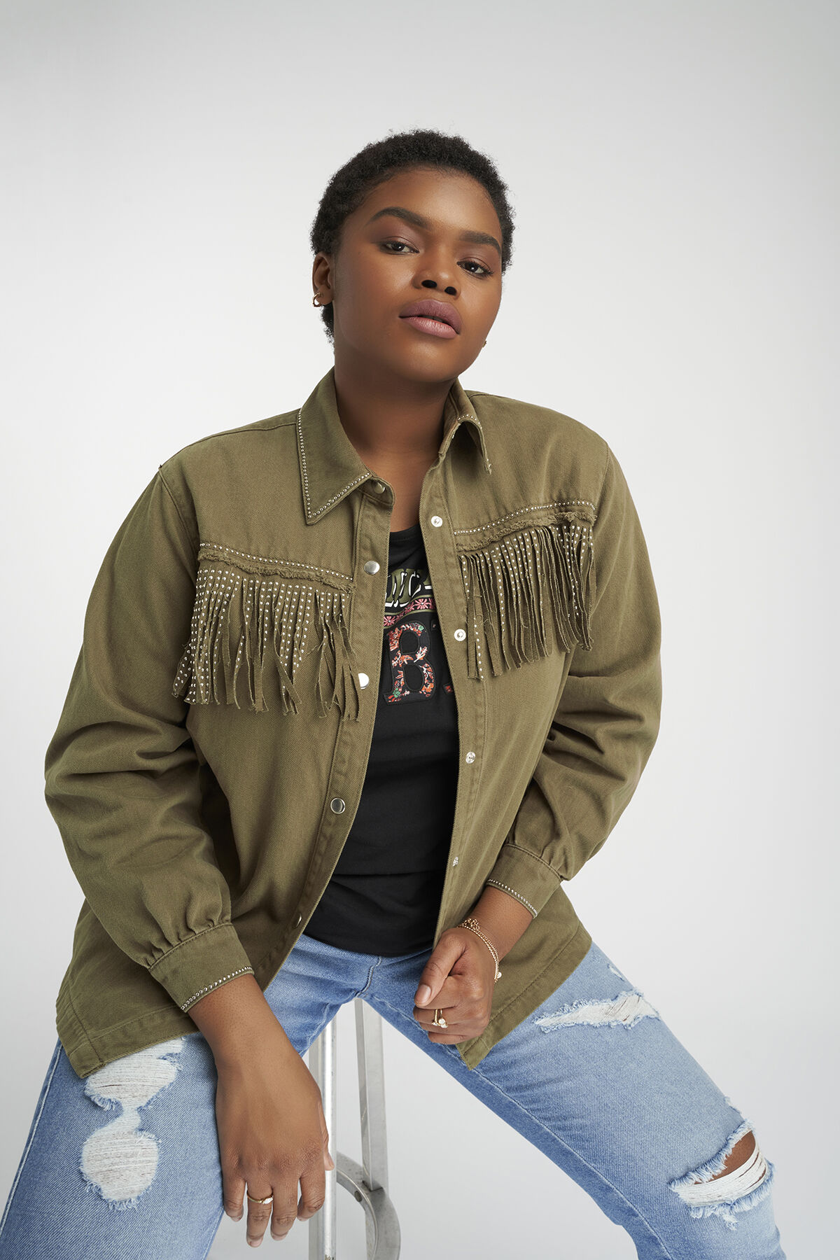 Pull &agrave; franges d&eacute;coratives image number 7