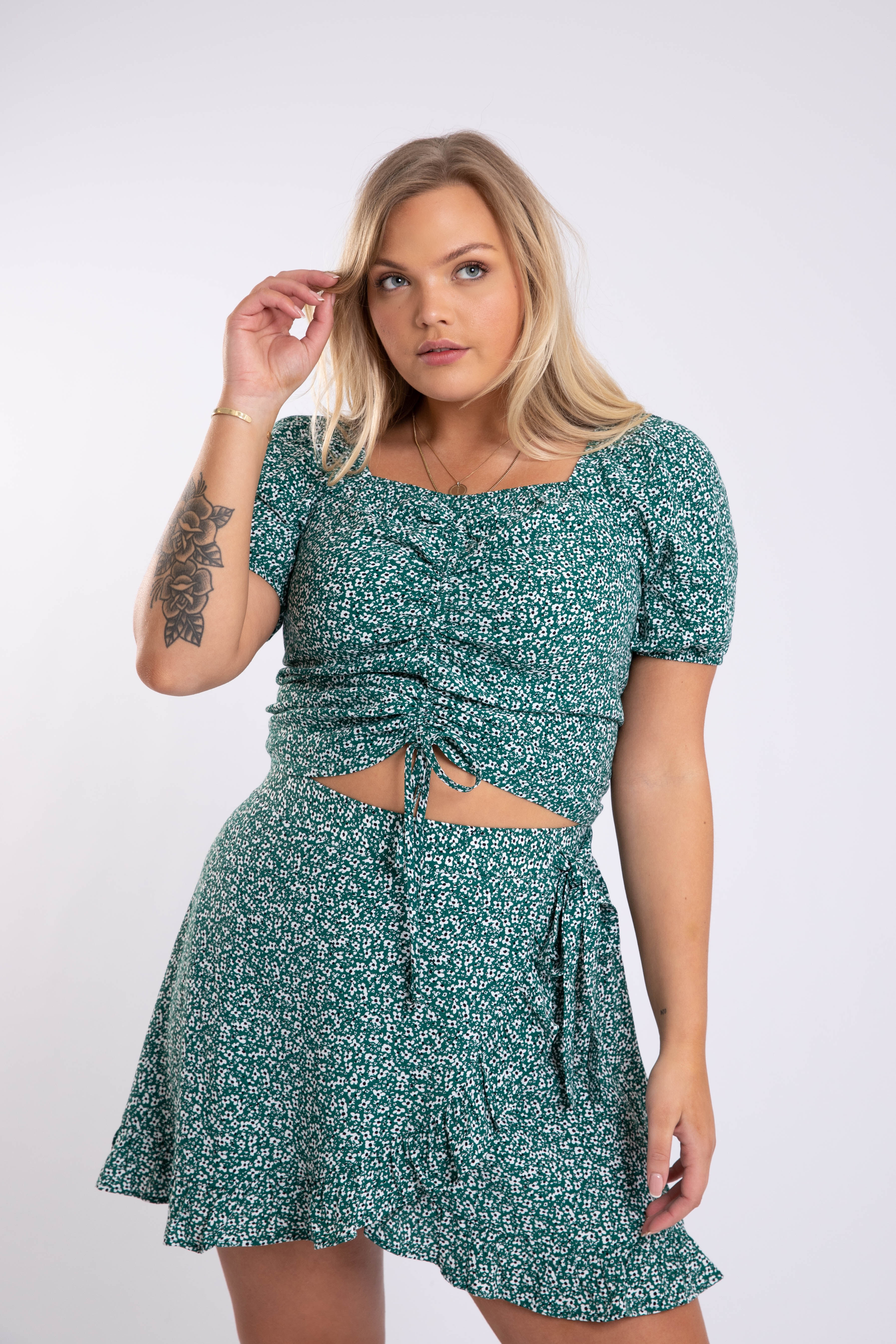 Jupe-short &agrave; imprim&eacute; floral  image number 5