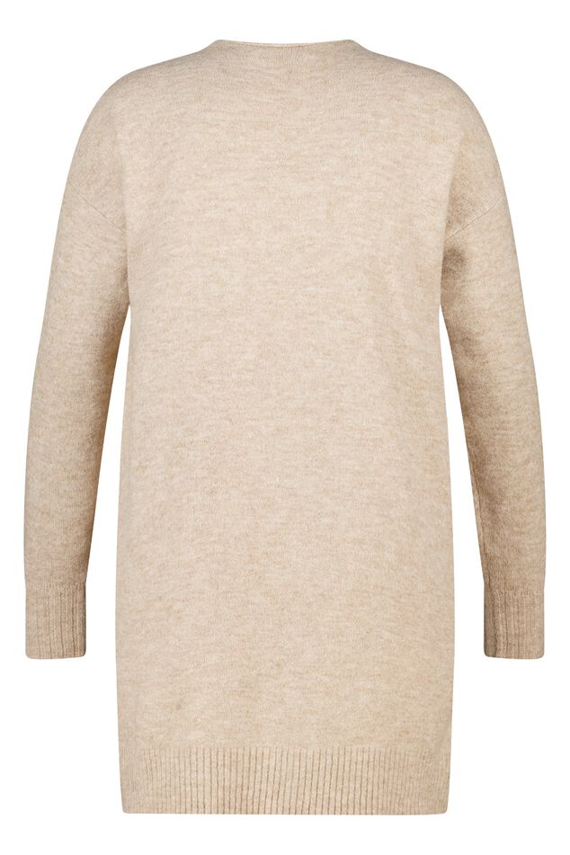 Cardigan mi-long avec poches latérales image number 2