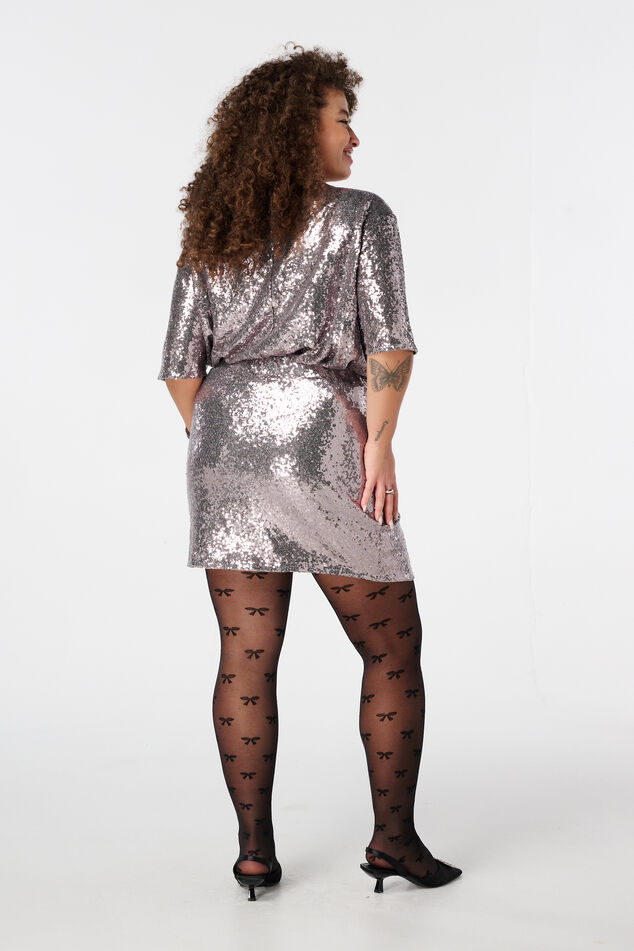 Jupe à paillettes effet portefeuille image number 3