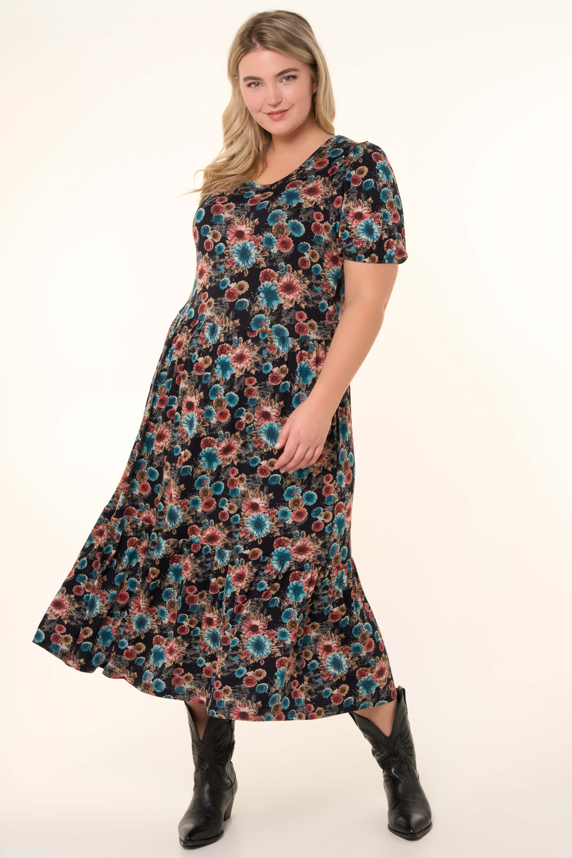 Longue robe &agrave; imprim&eacute;  image number 0